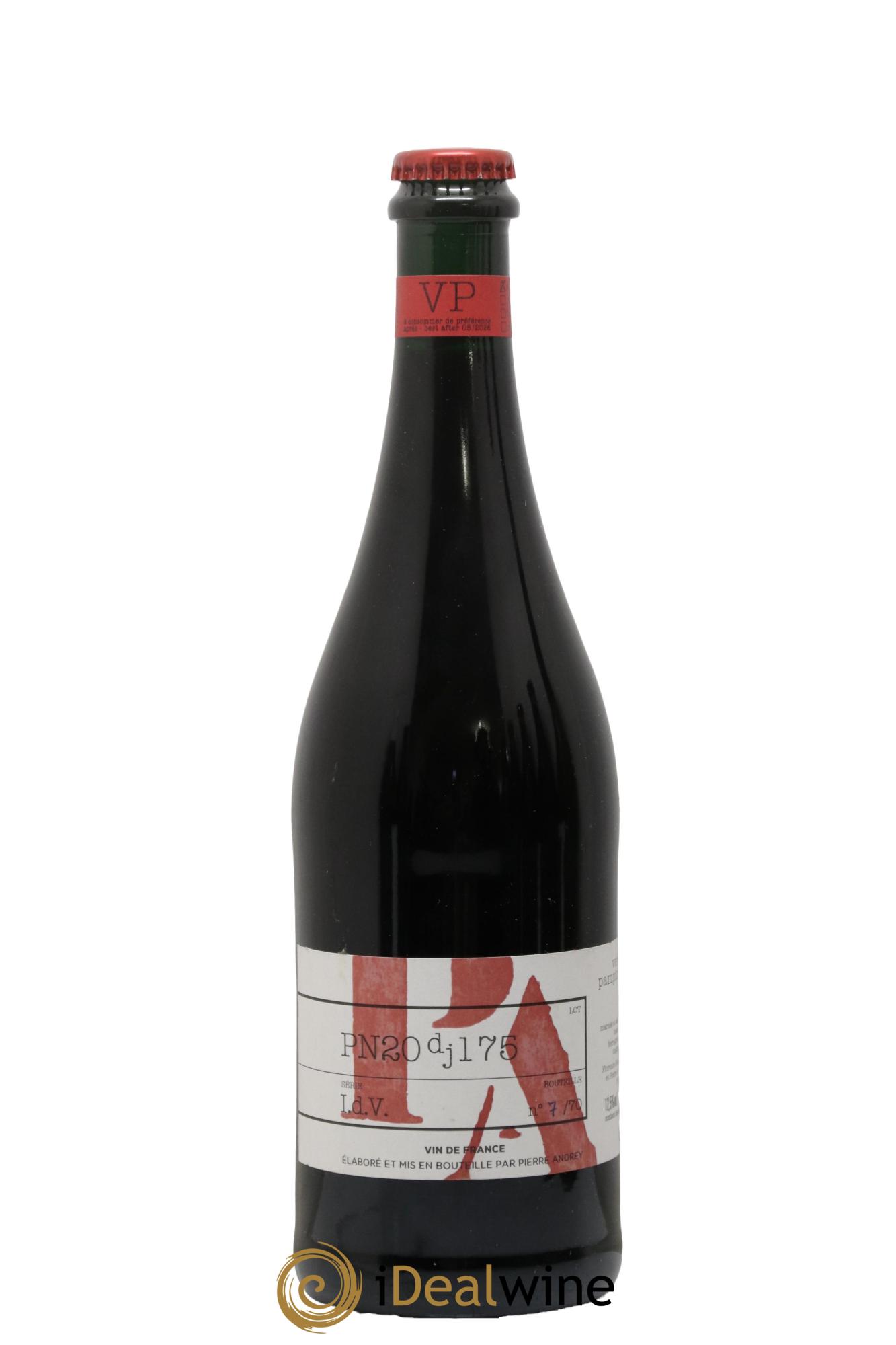 Vin de France Verba Pampinea Pinot Noir Florence Bouleaux et Pierre Andrey 2020 - Lot de 1 bouteille - 0