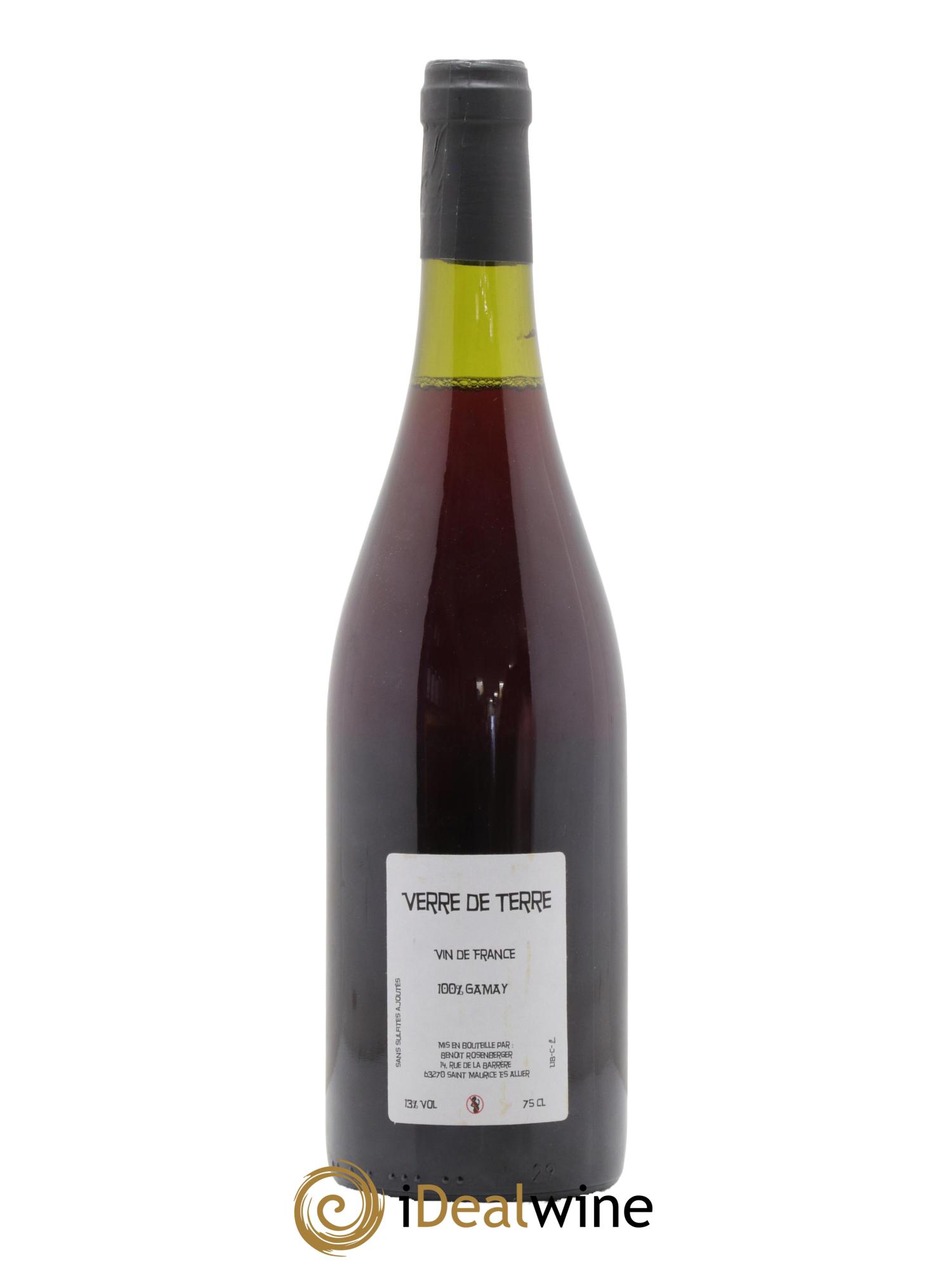 Vin de France Verre de Terre Loup des Vignes Benoit Rosenberger 2018 - Lot de 1 bouteille - 1
