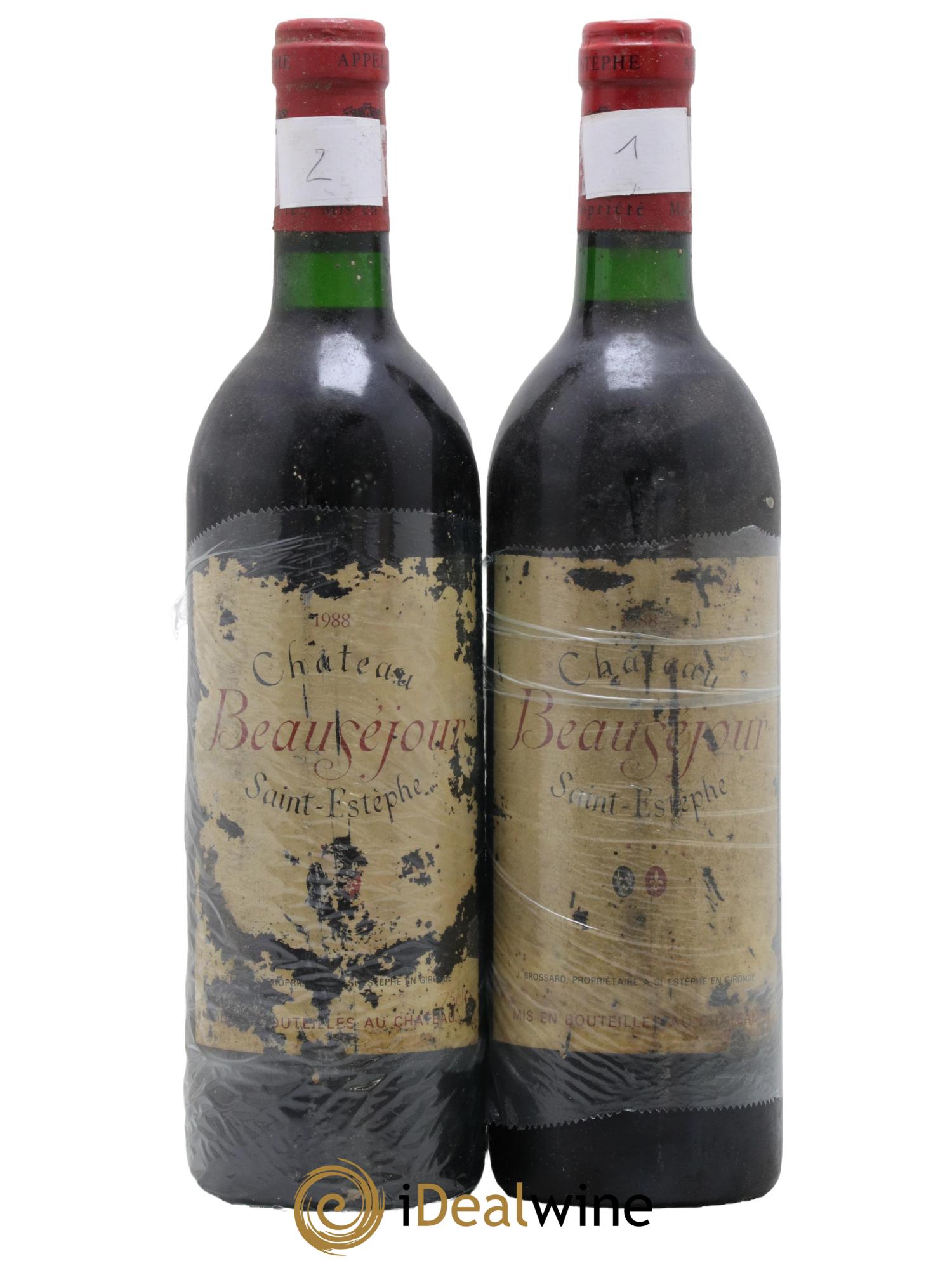 Saint-Estèphe 1988 - Posten von 2 Flaschen - 0