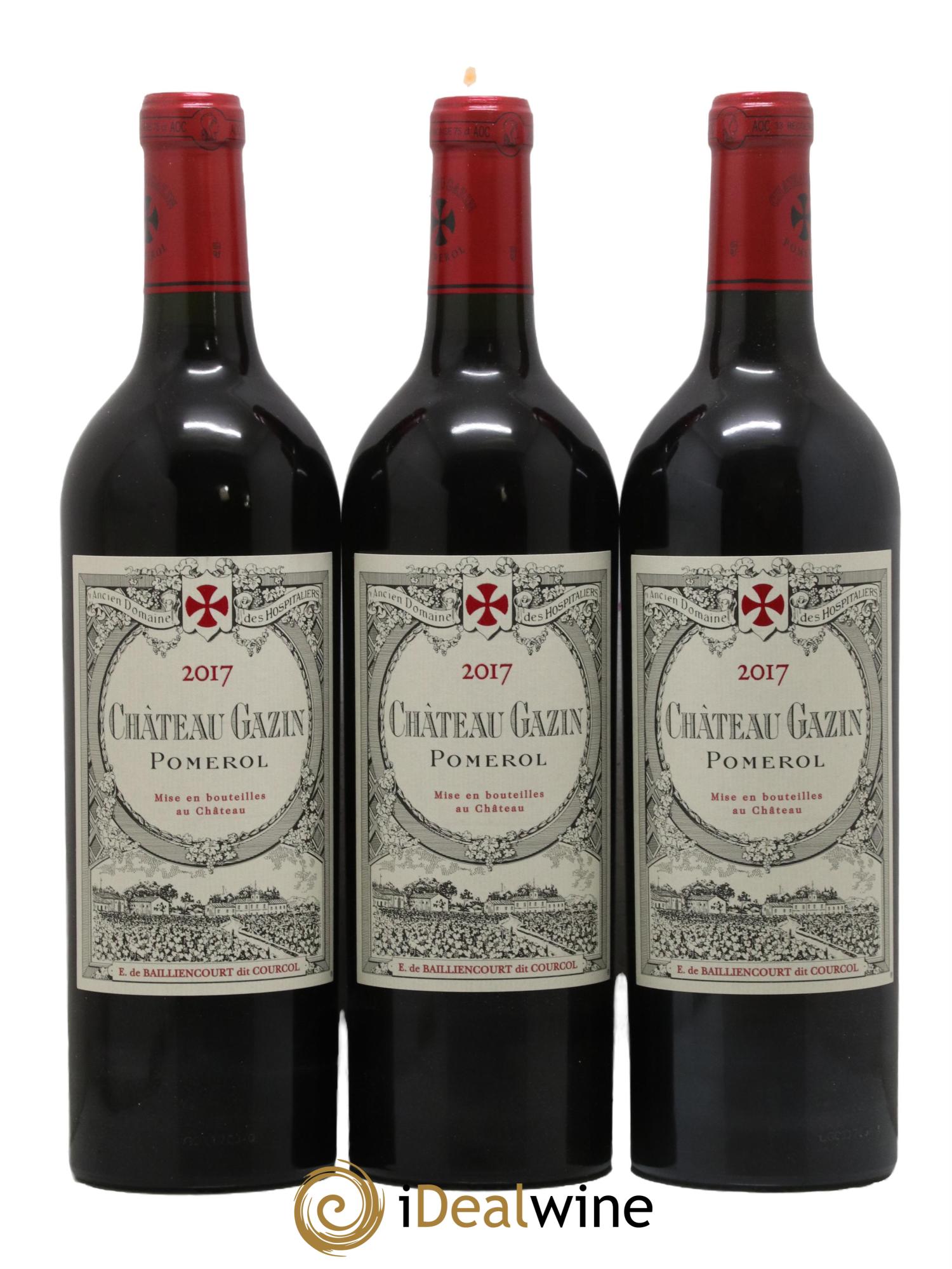 Château Gazin 2017 - Lot de 3 bouteilles - 0