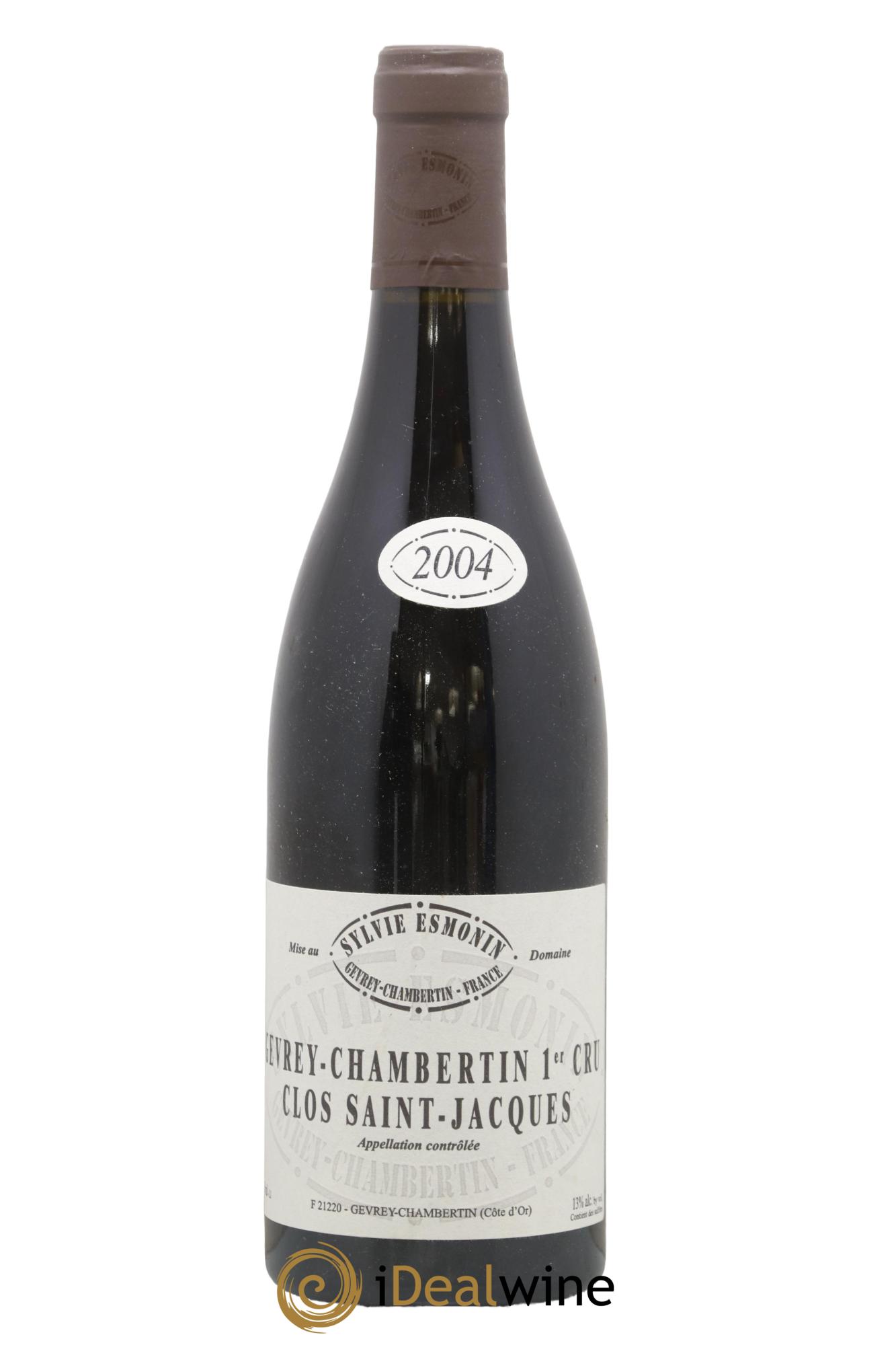 Gevrey-Chambertin 1er Cru Clos Saint Jacques Sylvie Esmonin 2004 - Lot de 1 bouteille - 0
