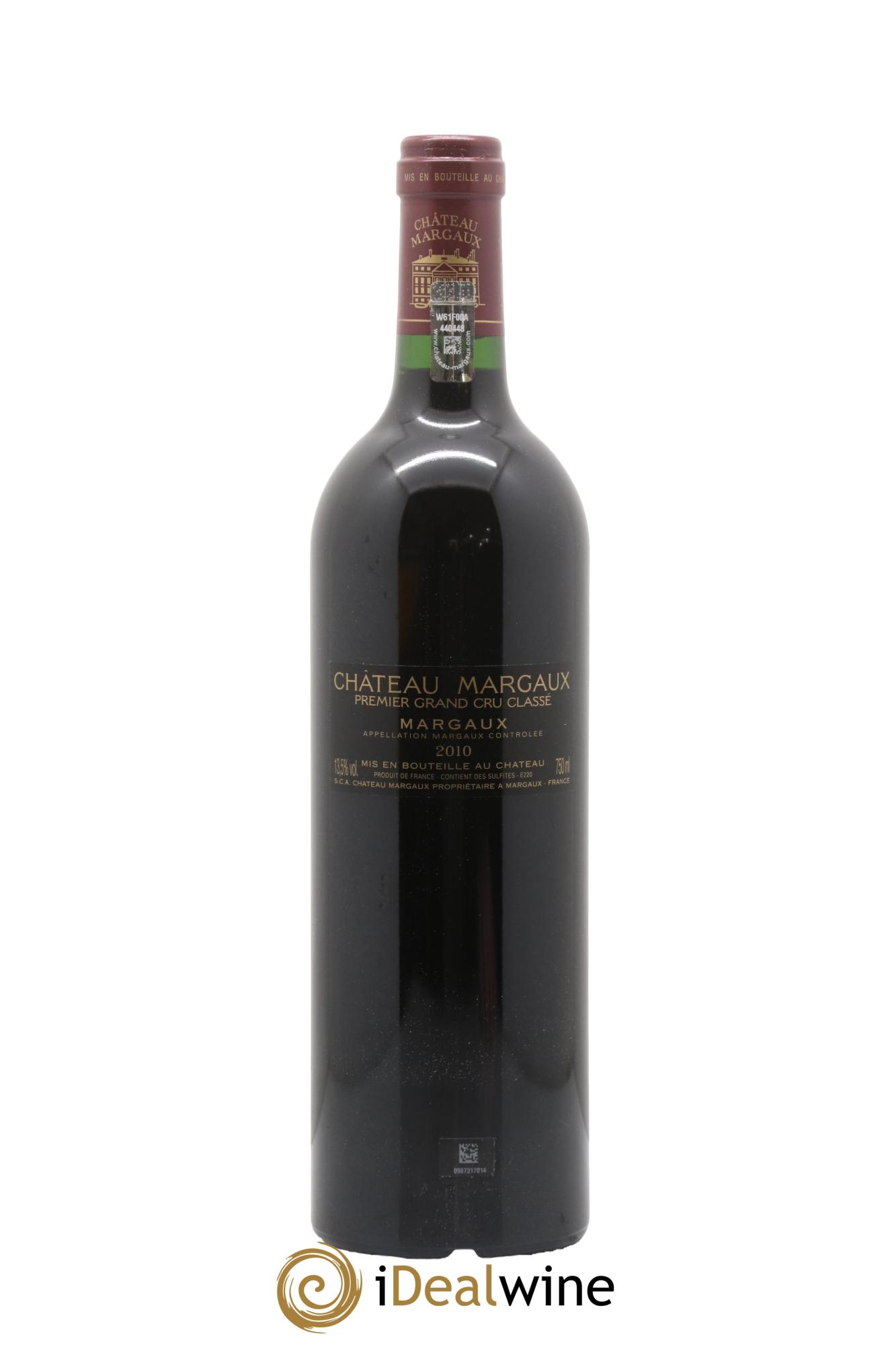 Château Margaux 1er Grand Cru Classé 2010 - Lot de 1 bouteille - 2