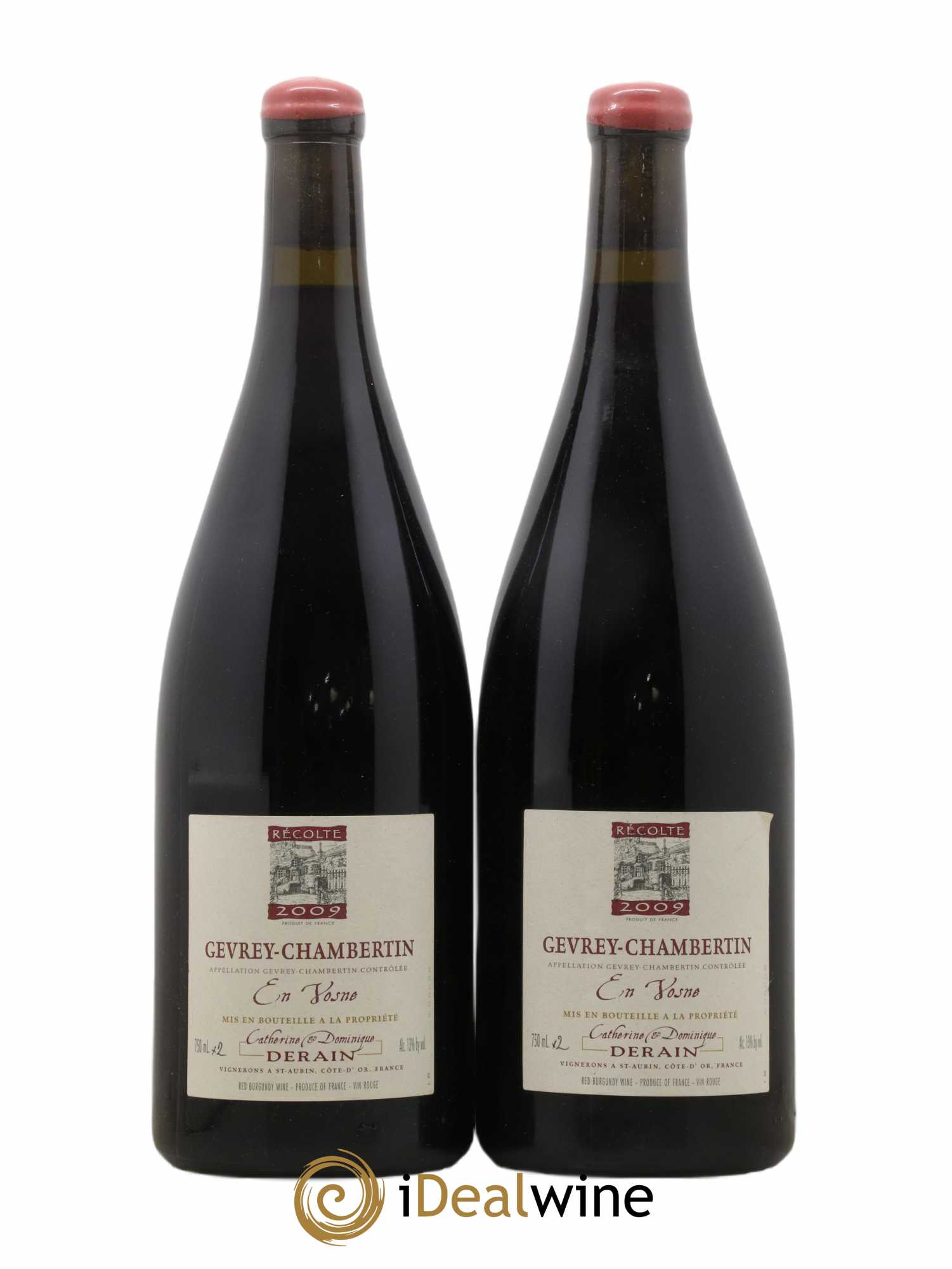 Gevrey-Chambertin En Vosne Catherine et Dominique Derain 2009 - Lot de 2 magnums - 0