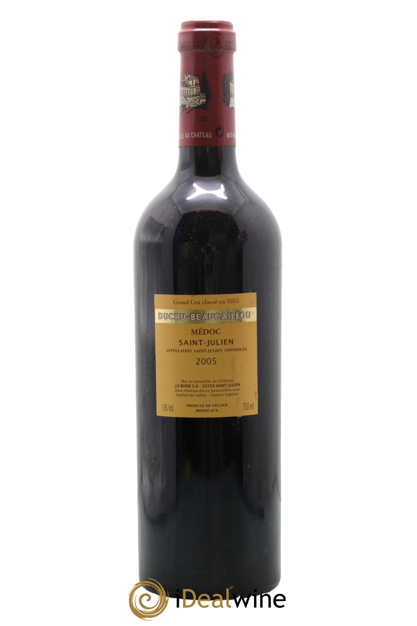 Château Ducru Beaucaillou 2ème Grand Cru Classé 2005 - Posten von 1 Flasche - 1