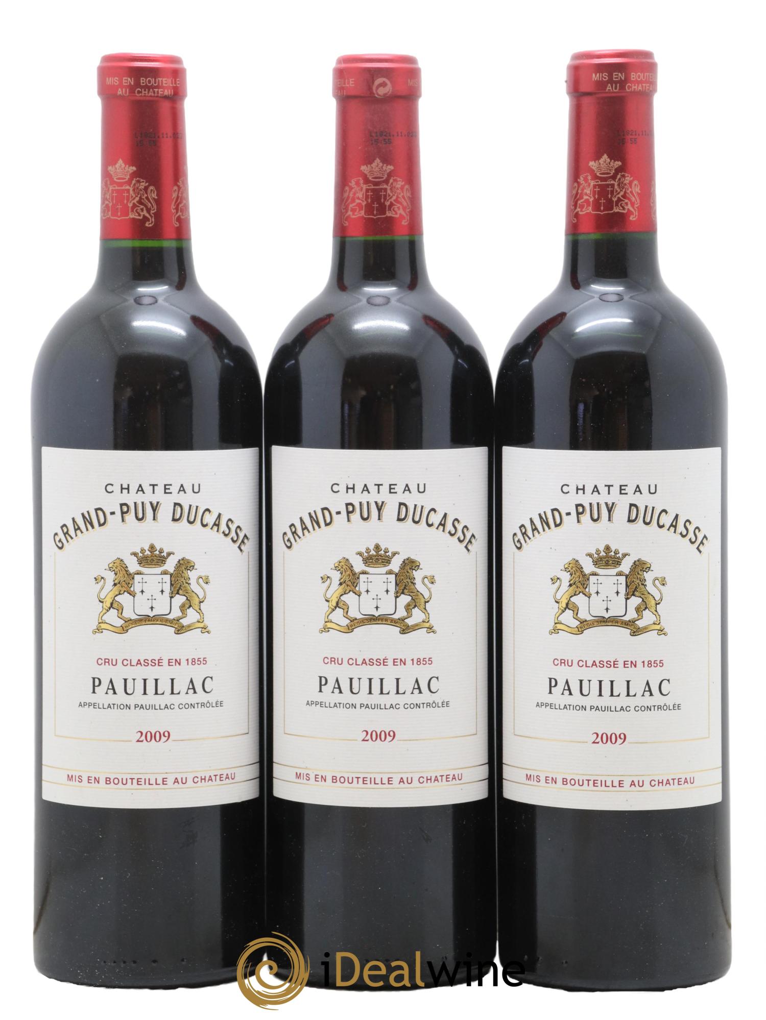 Château Grand Puy Ducasse 5ème Grand Cru Classé  2009 - Posten von 6 Flaschen - 2