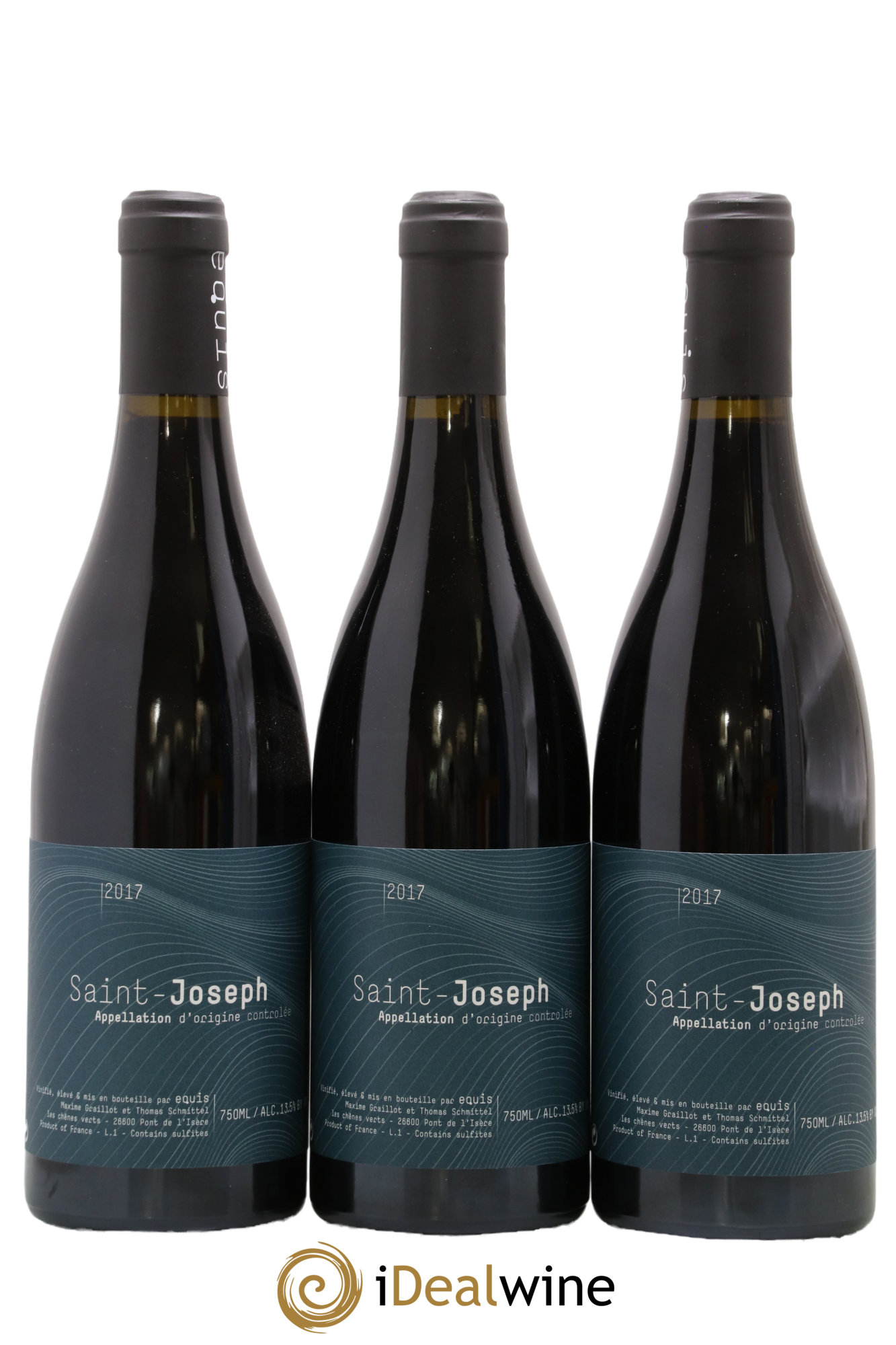 Saint-Joseph Equis Maxime Graillot et Thomas Schmittel 2017 - Lot de 3 bouteilles - 0