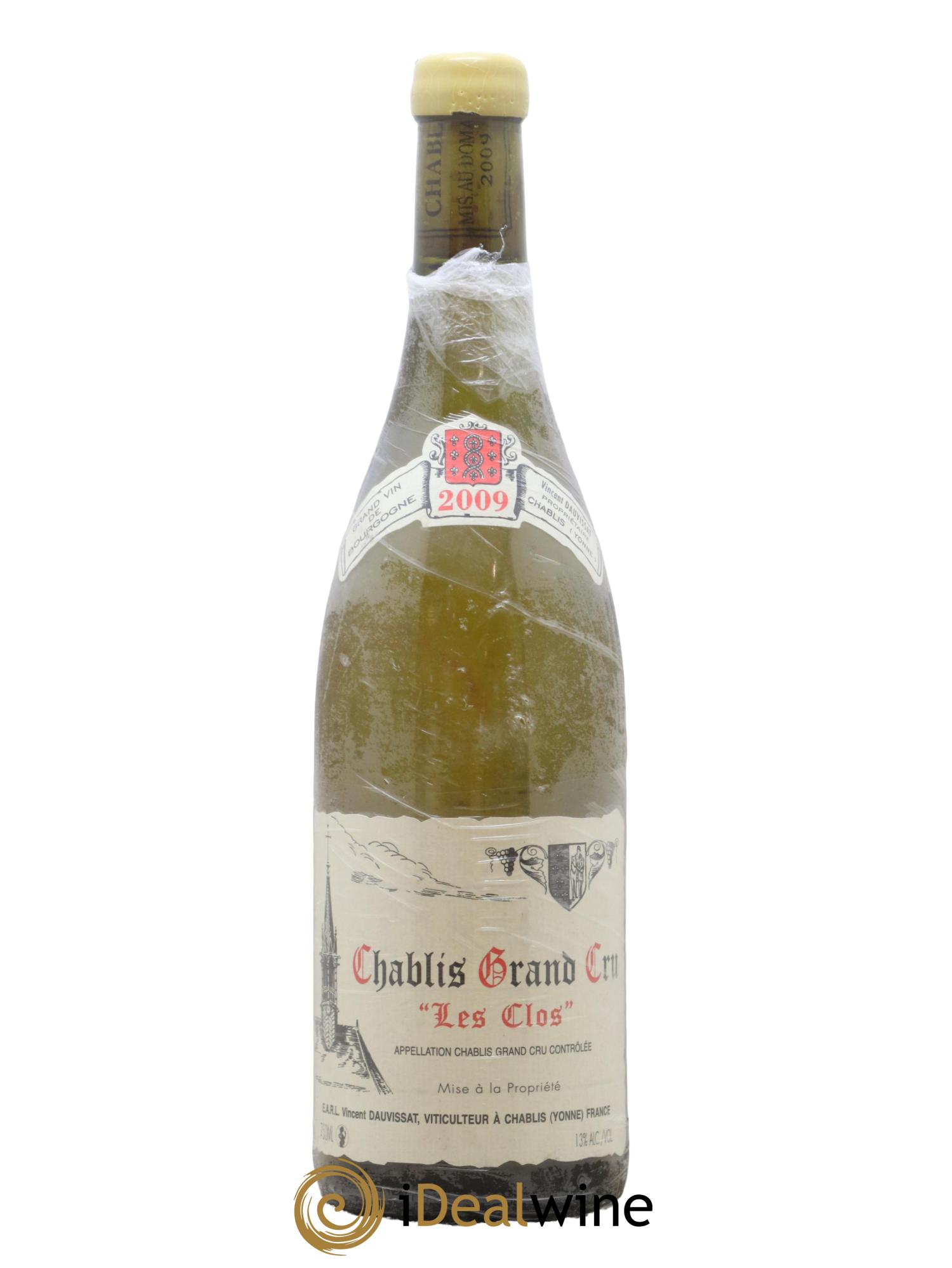 Chablis Grand Cru Les Clos Vincent Dauvissat (Domaine) 2009 - Lot de 1 bouteille - 0