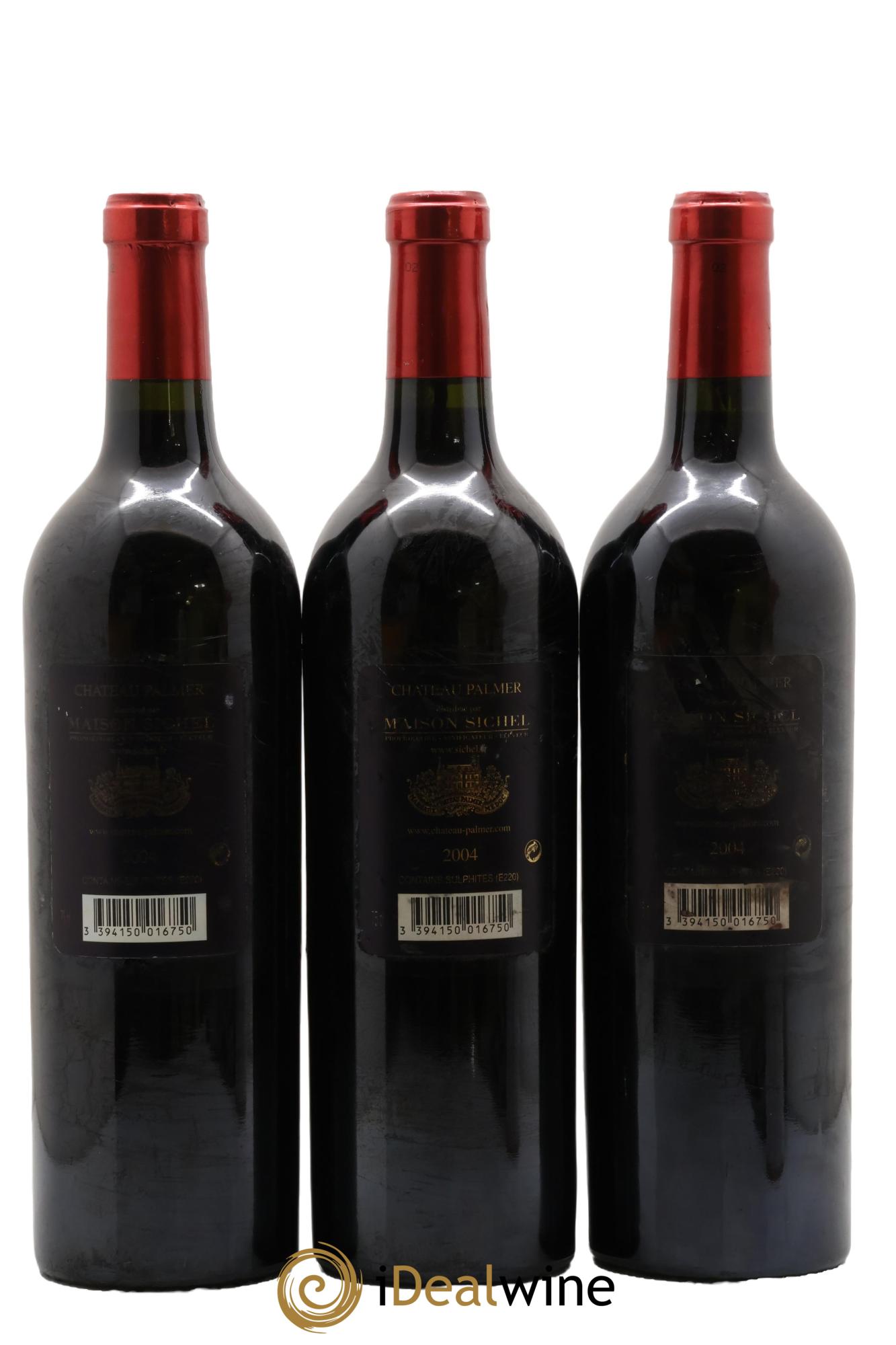 Château Palmer 3ème Grand Cru Classé 2004 - Lot de 3 bouteilles - 1