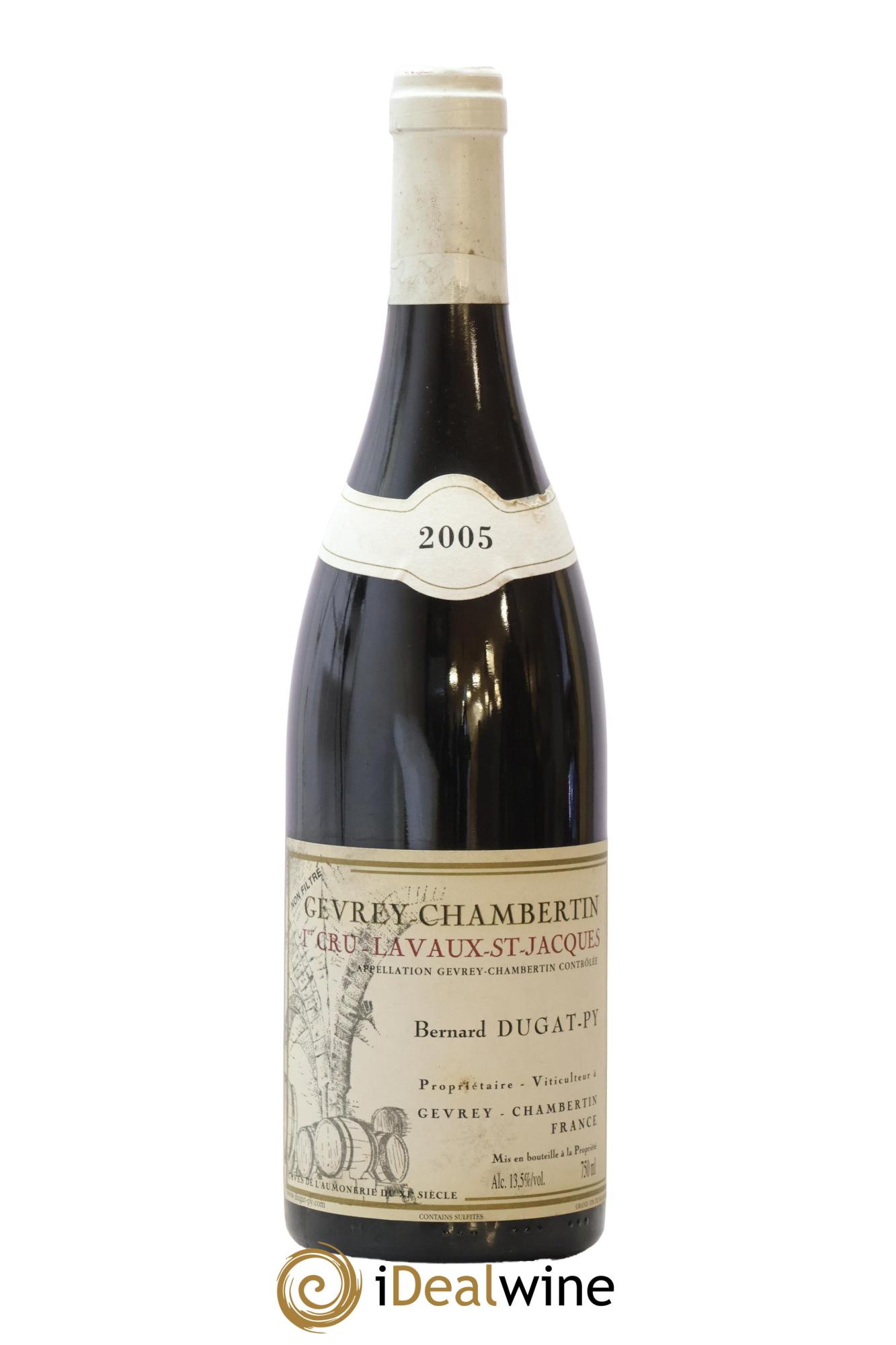 Gevrey-Chambertin 1er Cru Lavaux Saint Jacques Dugat-Py 2005 - Lot de 1 bouteille - 0