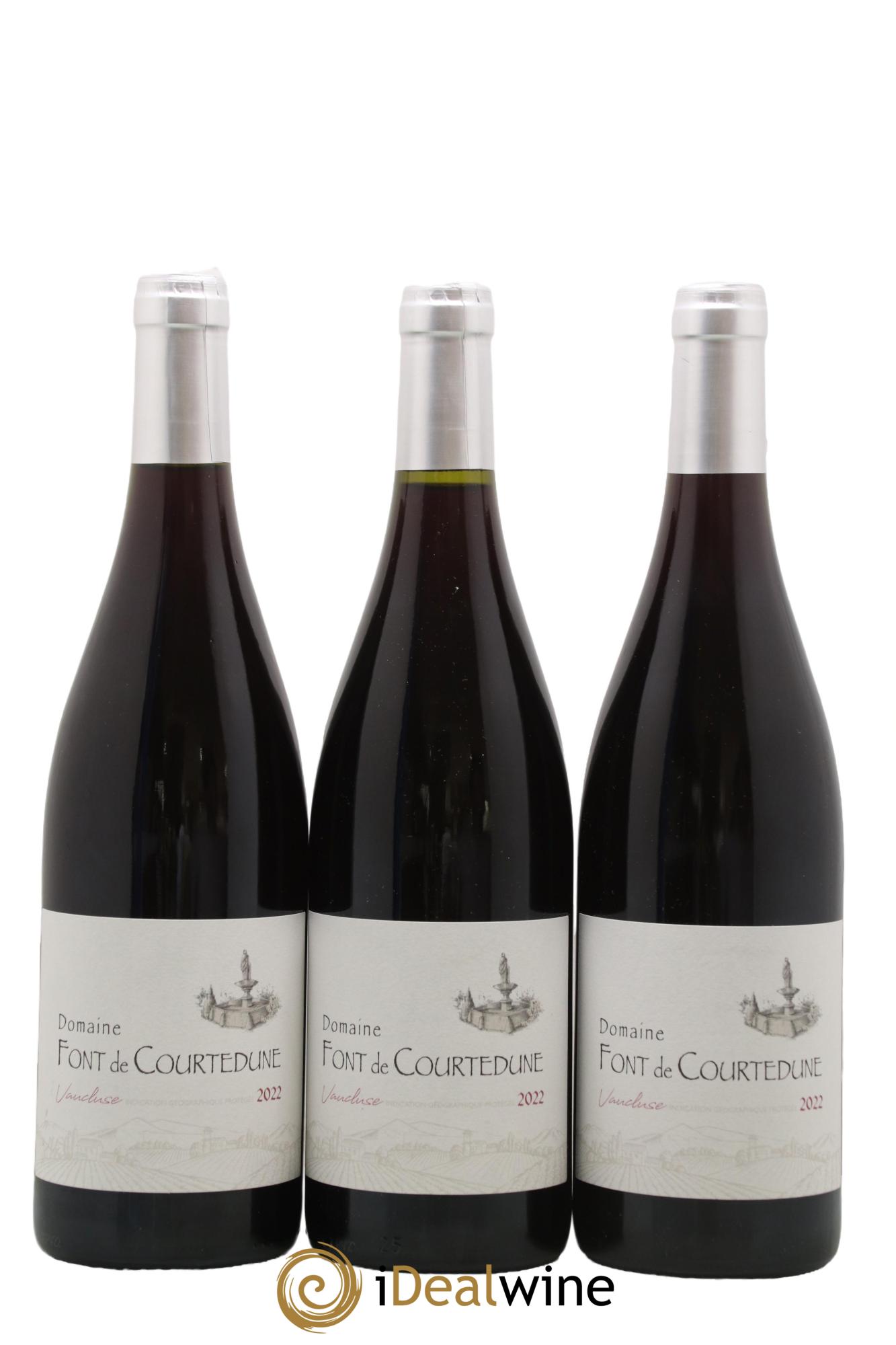 Vaucluse Font de Courtedune 2022 - Posten von 3 Flaschen - 0