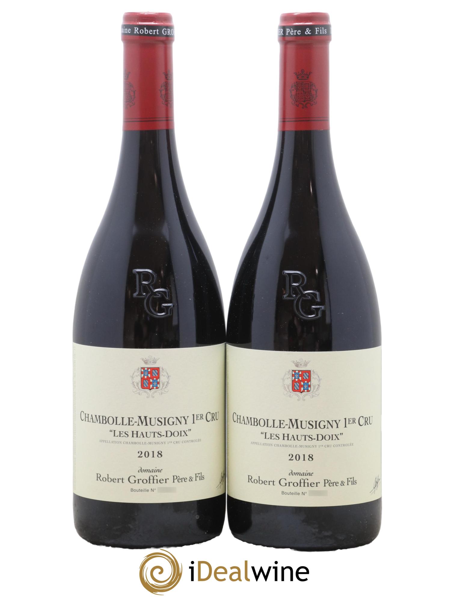 Chambolle-Musigny 1er Cru Les Hauts Doix Robert Groffier Père & Fils (Domaine) 2018 - Lotto di 2 bottiglie - 0