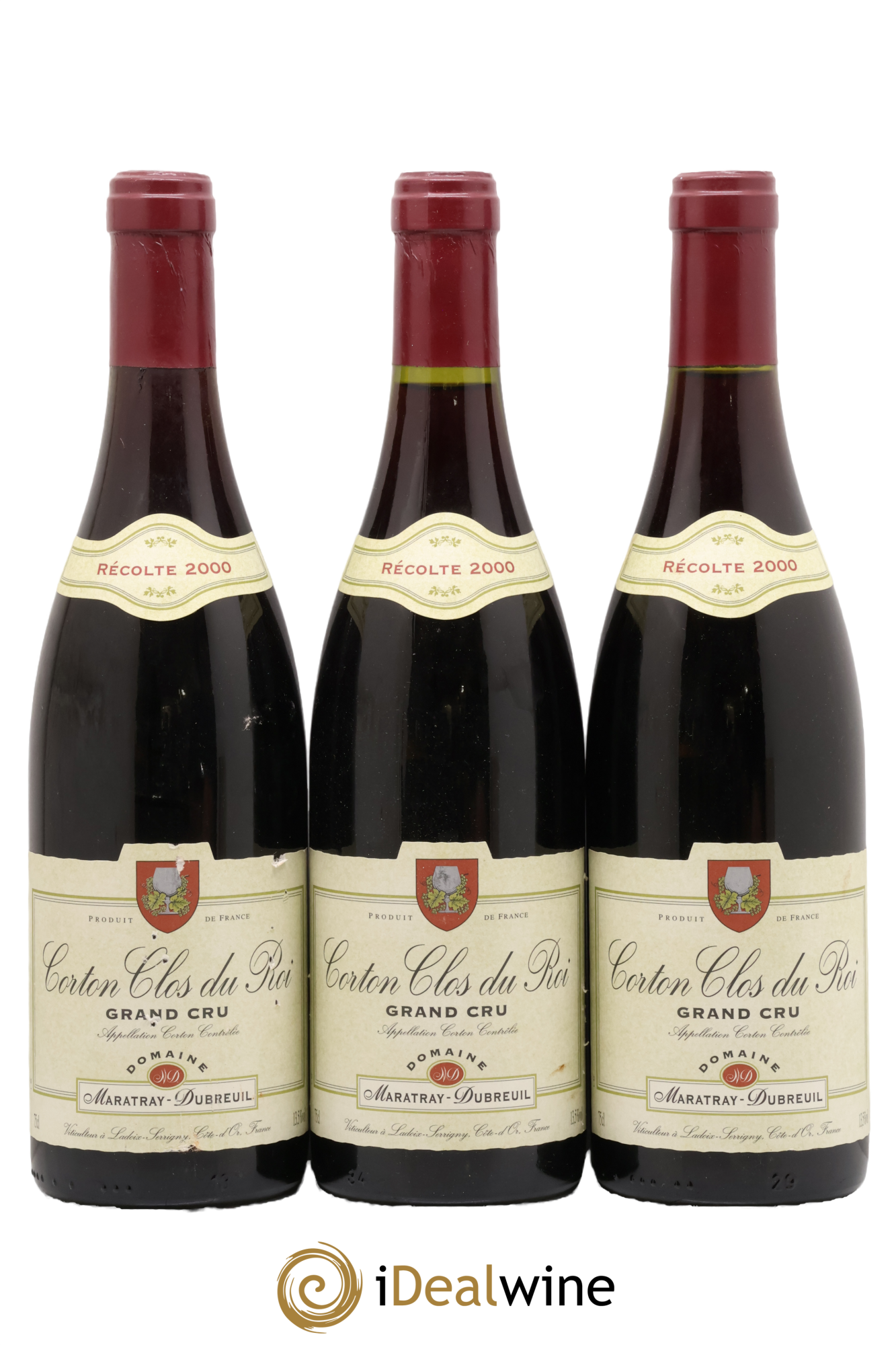 Corton Grand Cru Clos du Roi Maratray-Dubreuil 2000 - Lot de 3 bouteilles - 0