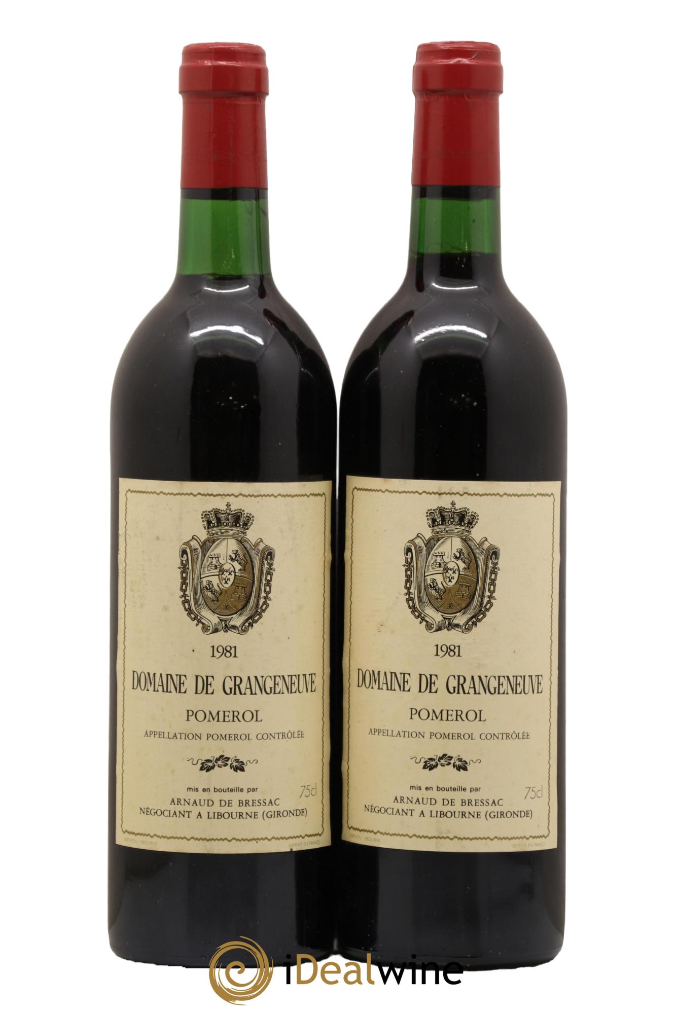 Pomerol Domaine de Grangeneuve 1981 - Lot de 2 bouteilles - 0