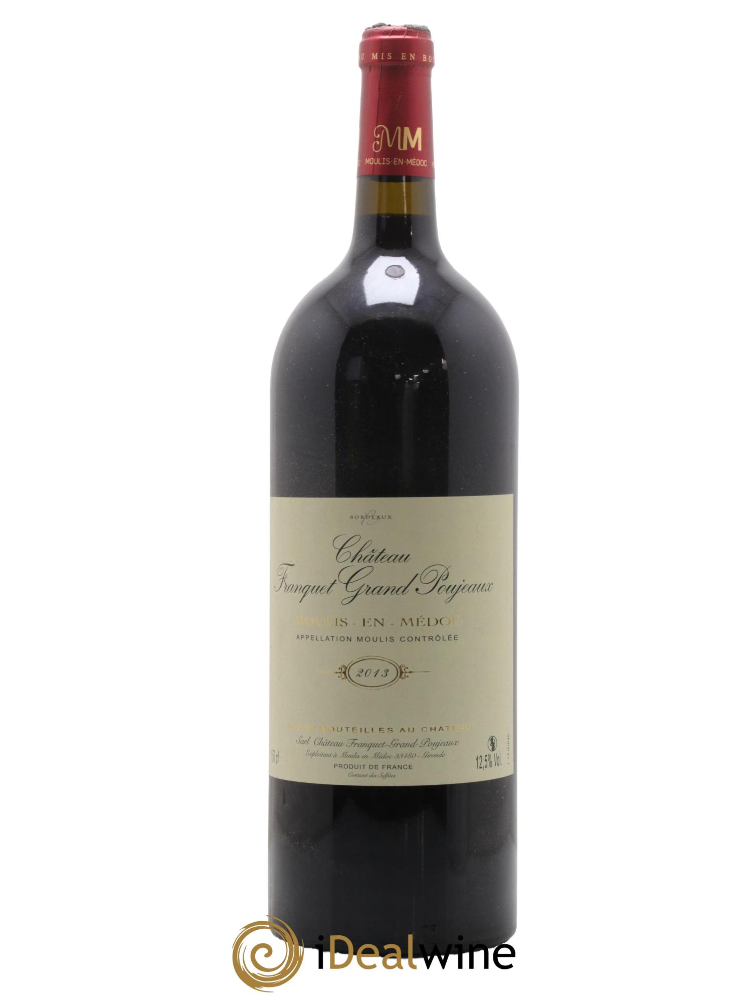Moulis en Médoc Chateau Franquet Grand Poujeaux 2013 - Lot de 1 magnum - 1