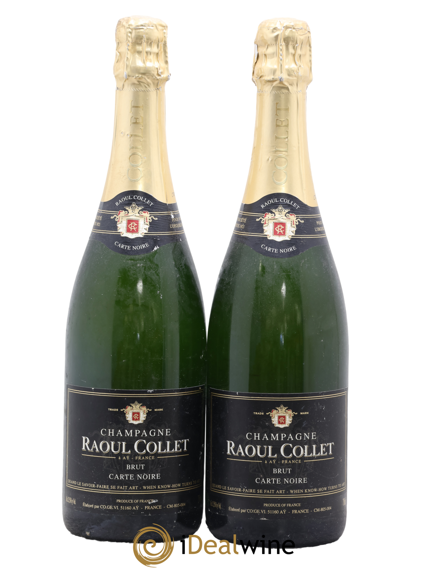 Champagne Carte Noire Raoul Collet - Lotto di 2 bottiglie - 0