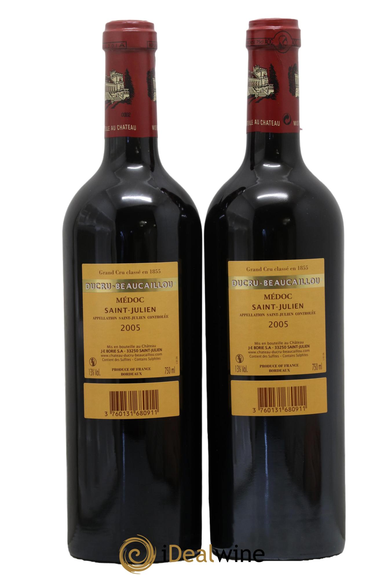 Château Ducru Beaucaillou 2ème Grand Cru Classé 2005 - Lot de 2 bouteilles - 1