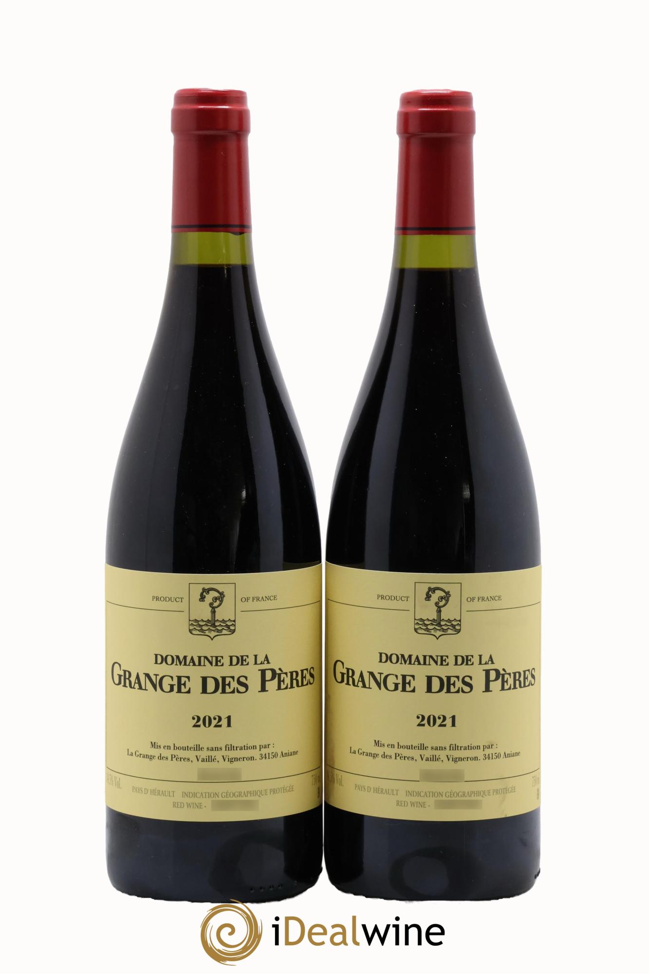 IGP Pays d'Hérault Grange des Pères Laurent Vaillé 2021 - Lot de 2 bouteilles - 0