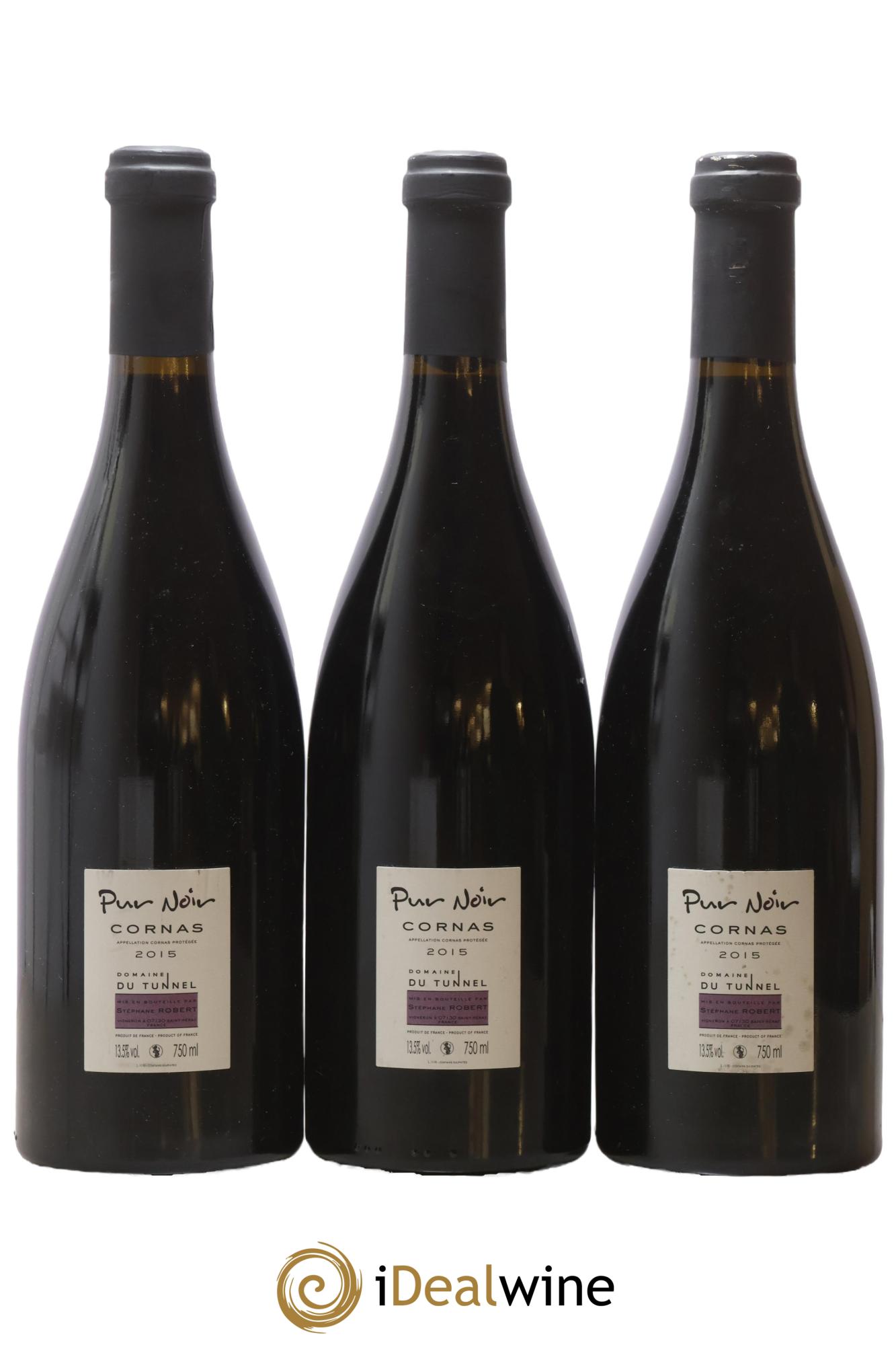 Cornas Pur Noir Tunnel (Domaine du)  2015 - Lot of 3 bottles - 1