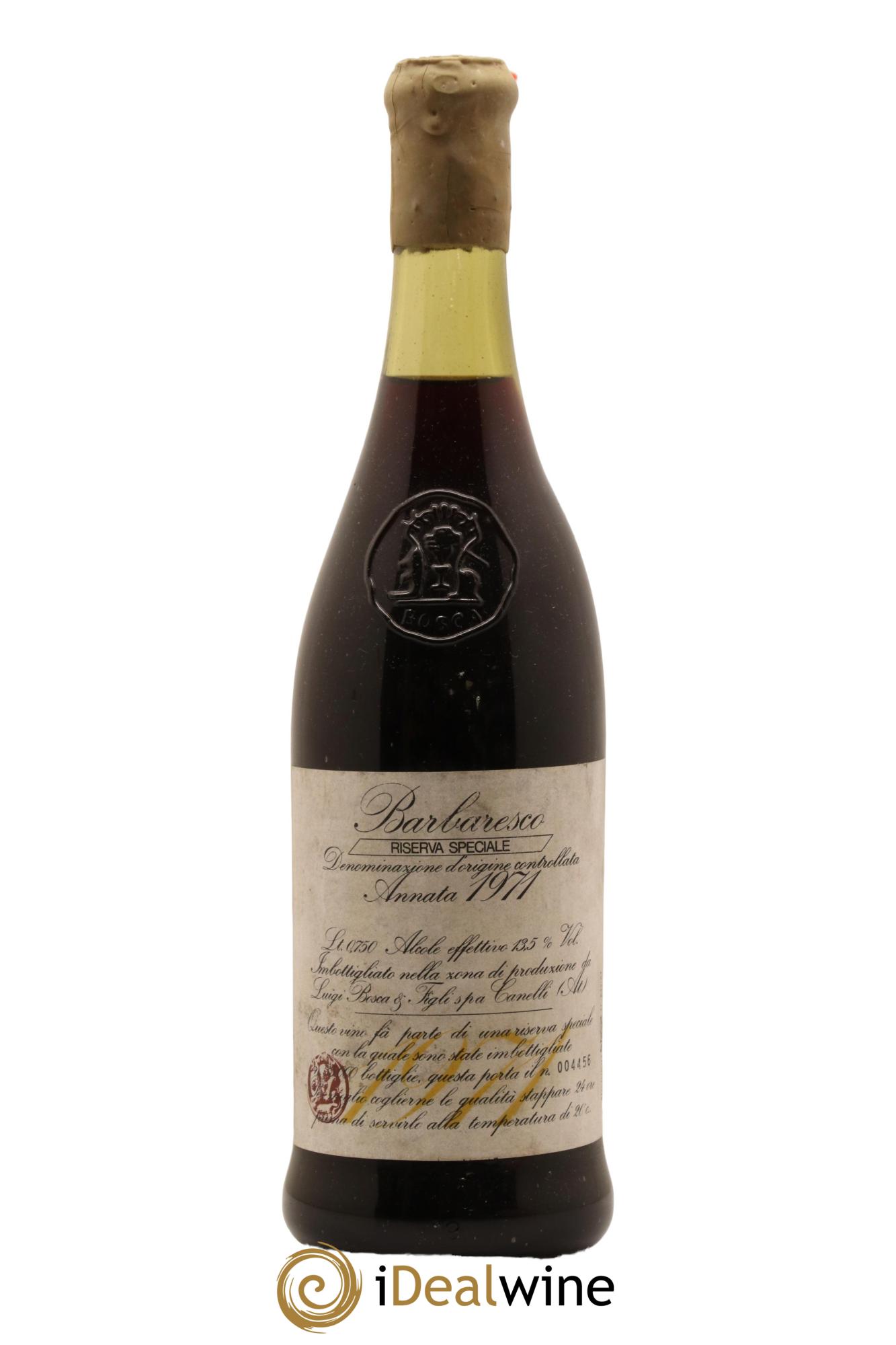 Barbaresco DOCG Riserva speciale Luigi Bosca 1971 - Posten von 1 Flasche - 0