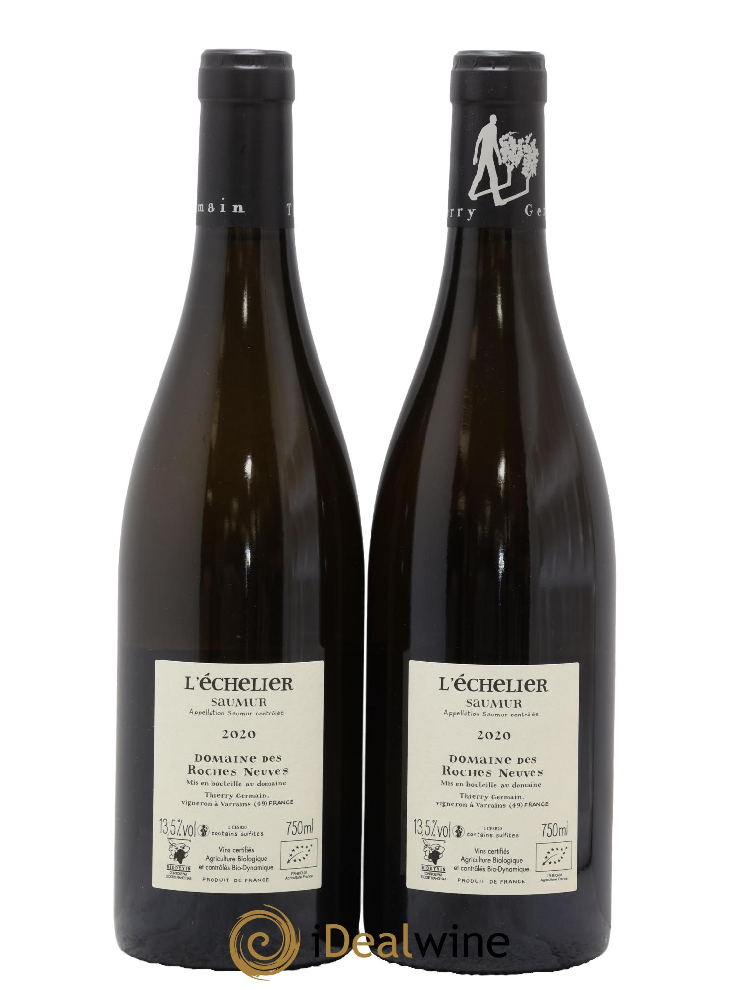 Saumur l'Echelier Domaine des Roches Neuves - Thierry Germain 2020 - Lot of 2 bottles - 1