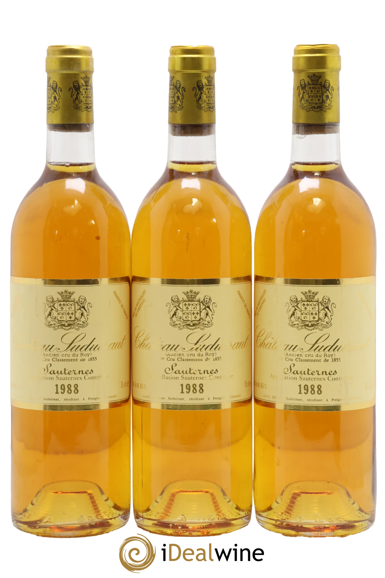 Château Suduiraut 1er Grand Cru Classé 1988 - Lot de 3 bouteilles - 0