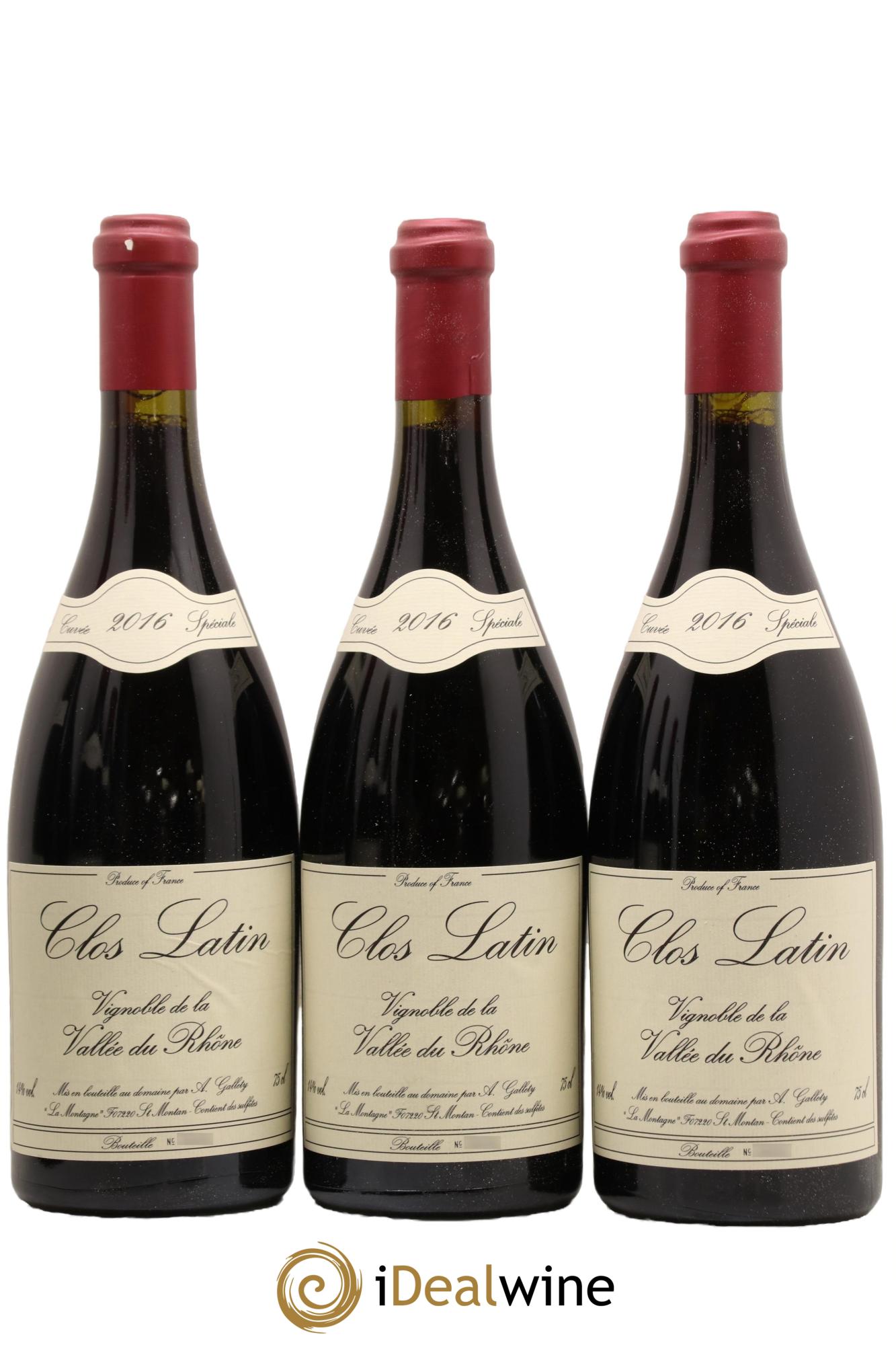Côtes du Vivarais Clos Latin Gallety (Domaine) 2016 - Lot de 6 bouteilles - 1