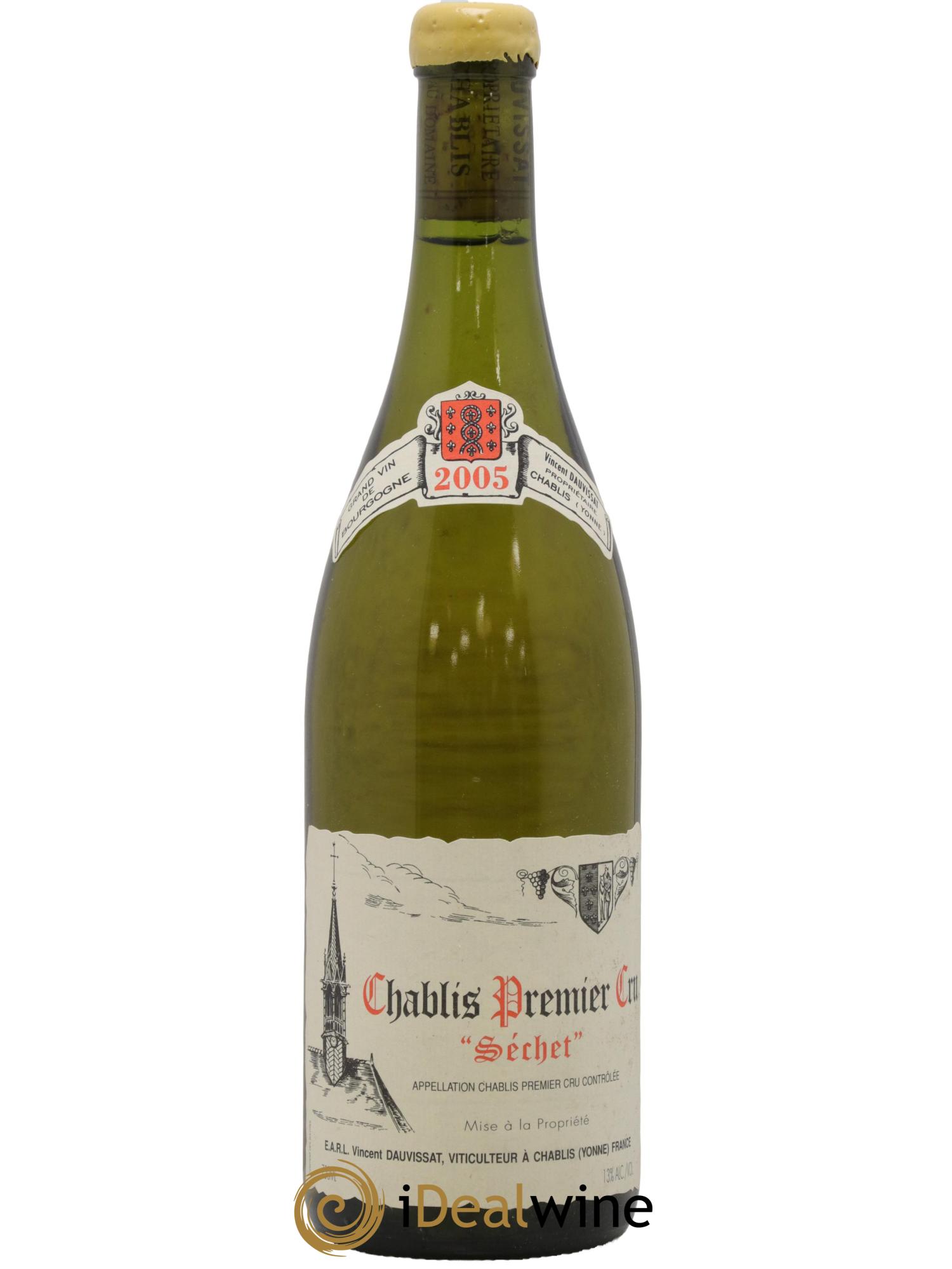 Chablis 1er Cru Séchet Vincent Dauvissat (Domaine) 2005 - Lot de 1 bouteille - 0