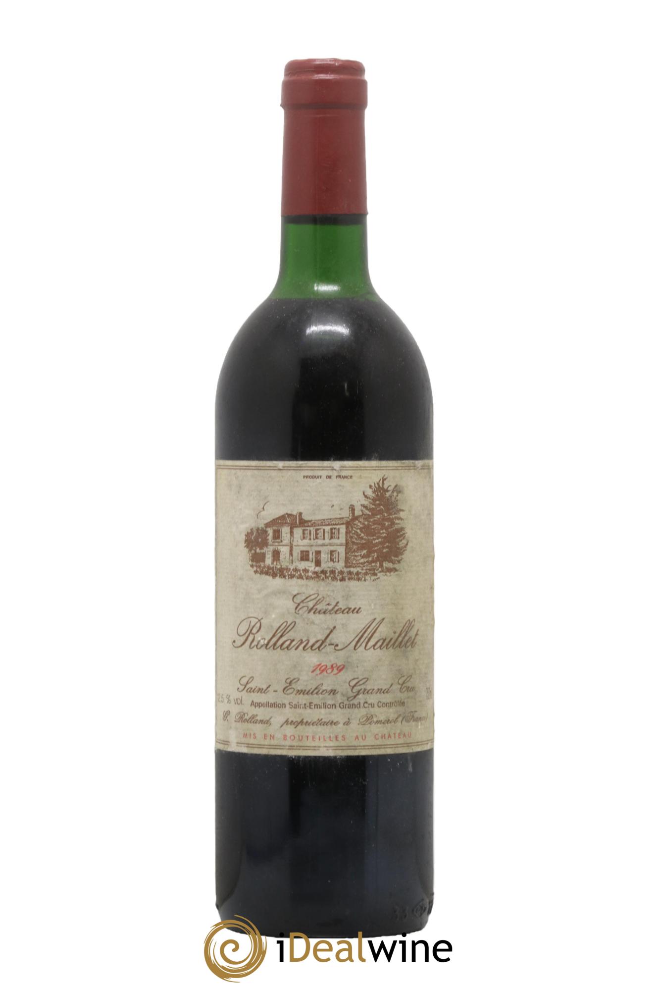 Saint-Émilion Grand Cru Chateau Rolland Maillet 1989 - Lot de 1 bouteille - 0