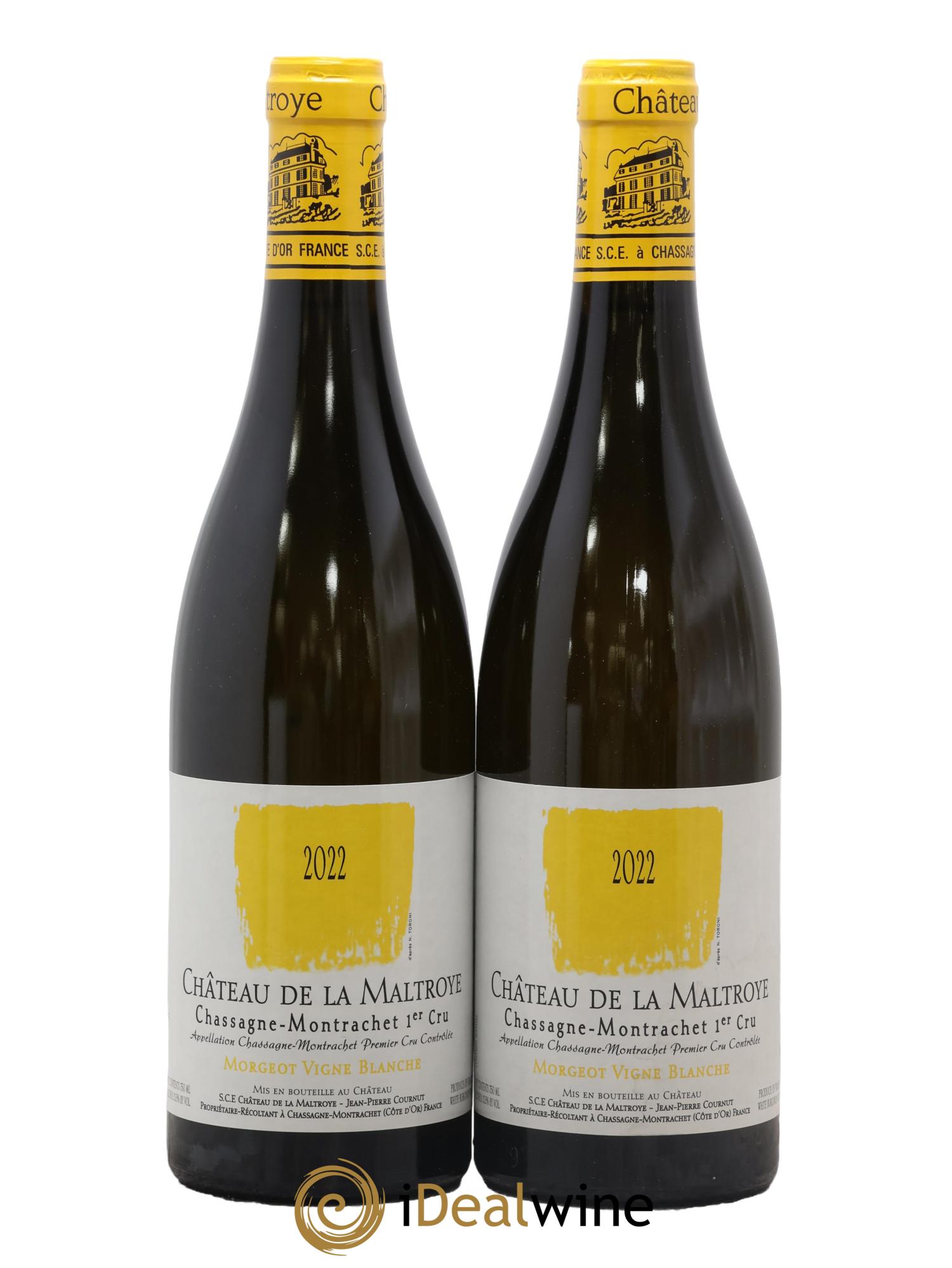 Chassagne-Montrachet 1er Cru Morgeot Vigne Blanche Château de la Maltroye 2022 - Posten von 2 Flaschen - 0