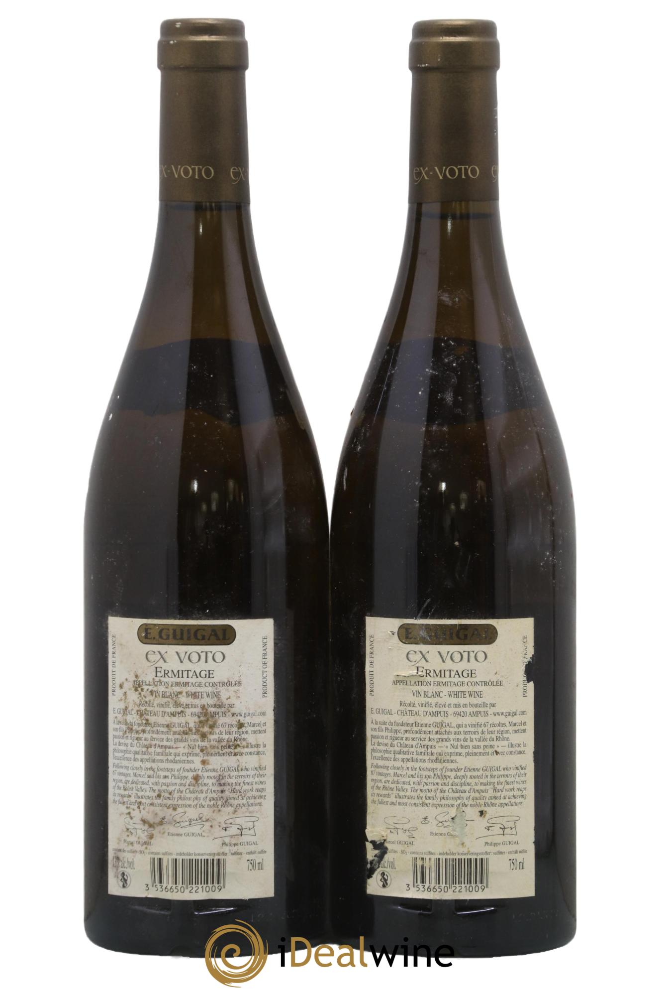 Ermitage Ex Voto Guigal 2010 - Posten von 2 Flaschen - 1