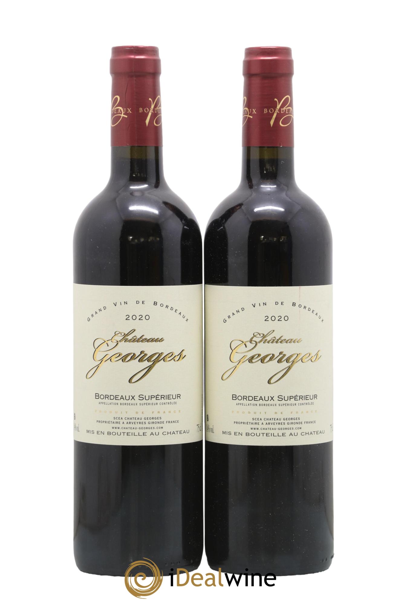 Bordeaux Château Georges 2020 - Lot of 2 bottles - 0