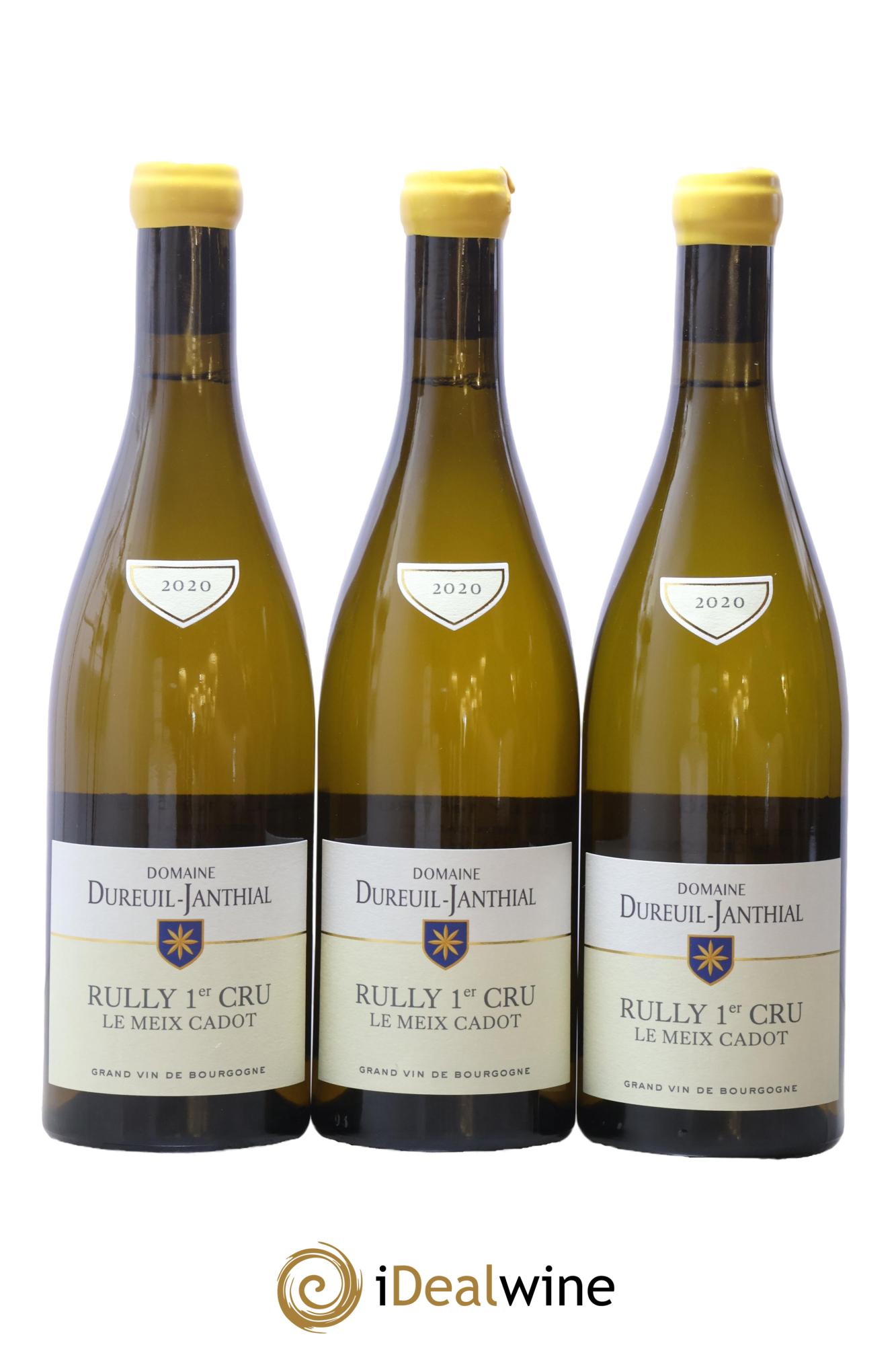 Rully 1er Cru Le Meix Cadot Vincent Dureuil-Janthial 2020 - Lot de 3 bouteilles - 0