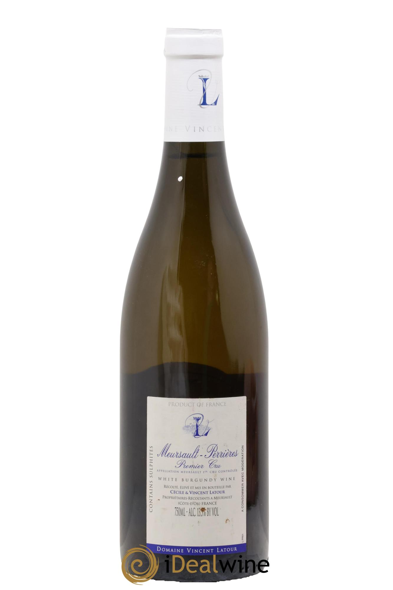 Meursault 1er Cru Les Perrières Vincent Latour 2012 - Lot de 1 bouteille - 1