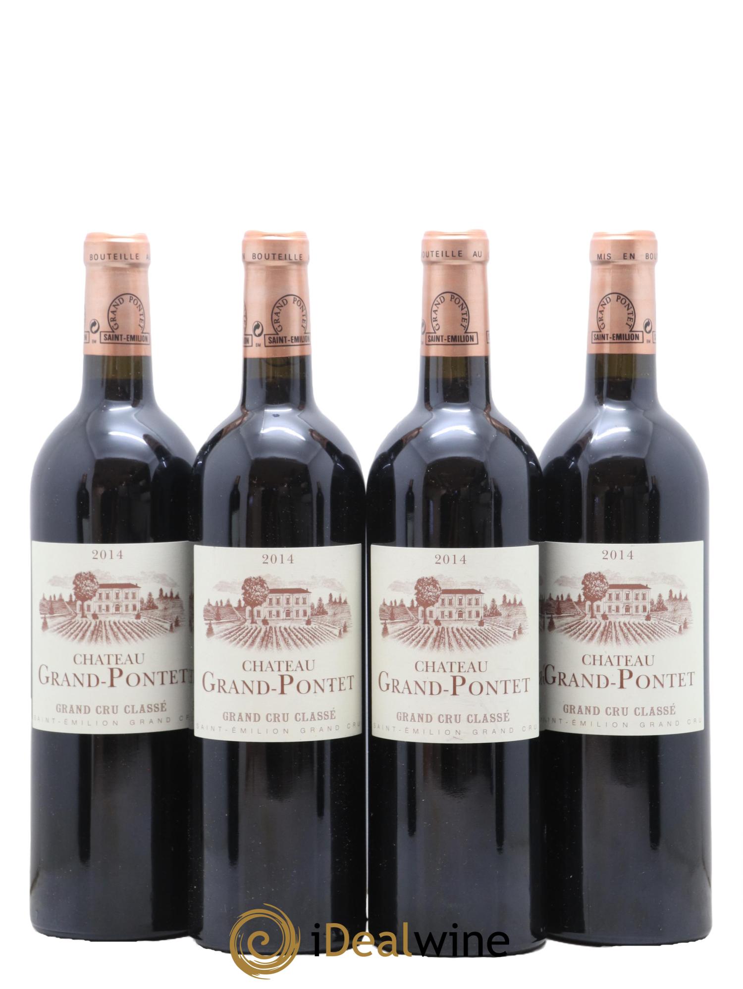 Château Grand Pontet Grand Cru Classé 2014 - Lot de 4 bouteilles - 0