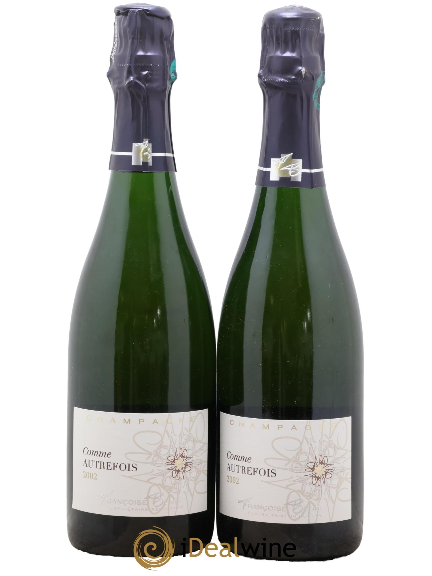 Comme Autrefois Brut Françoise Bedel et Fils 2002 - Lot of 2 bottles - 0