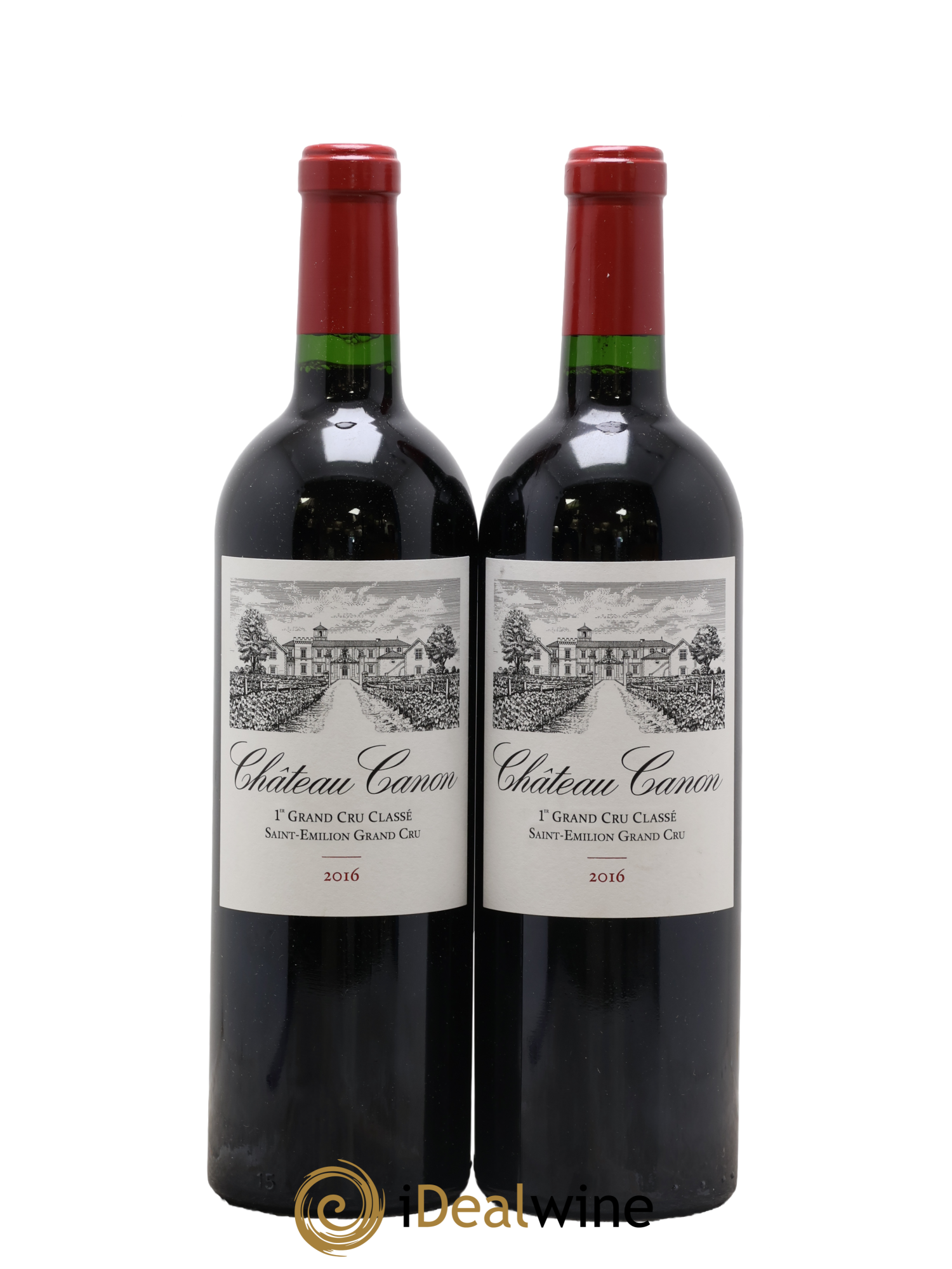 Château Canon 1er Grand Cru Classé B 2016 - Lot of 2 bottles - 0