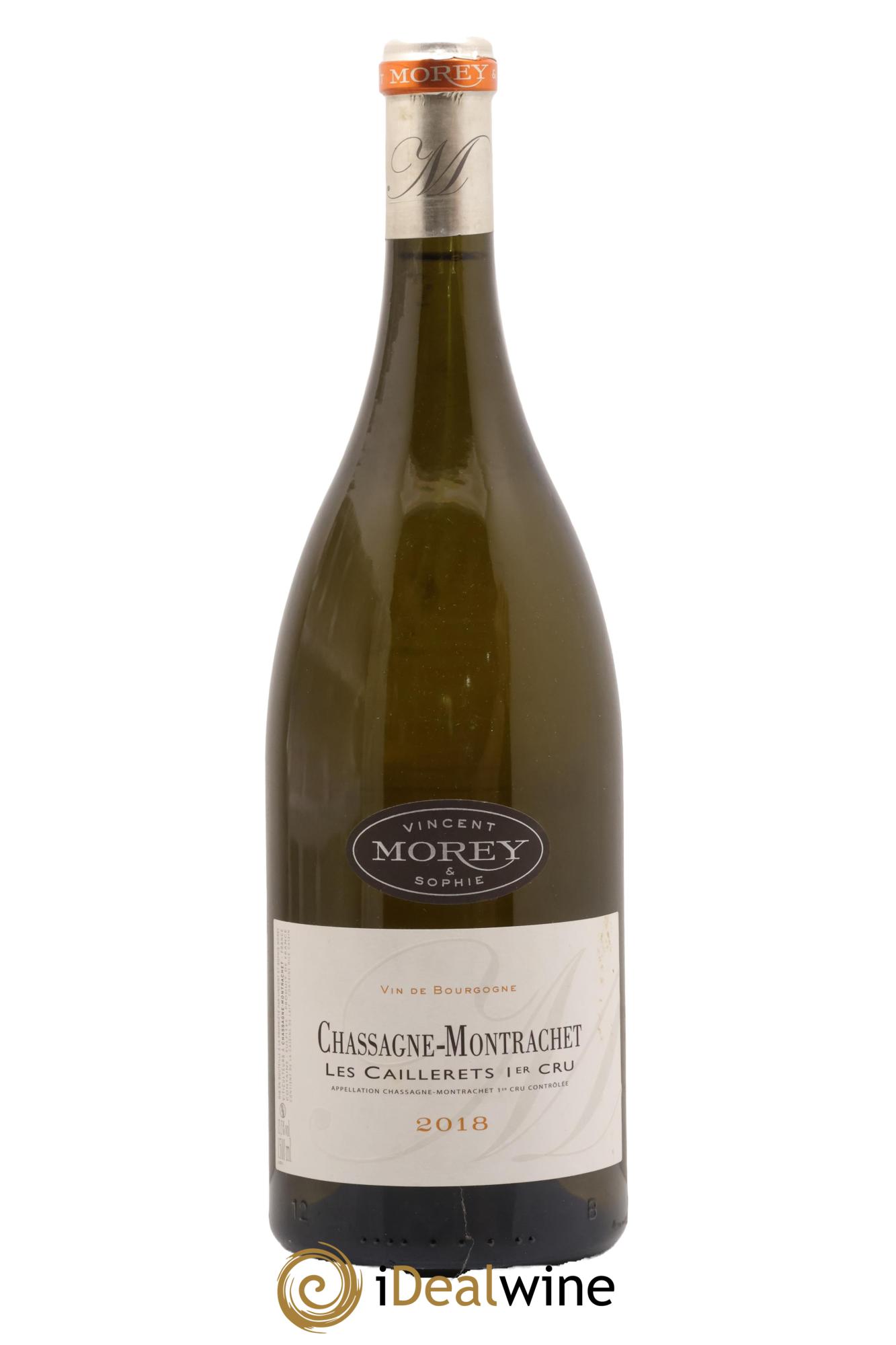 Chassagne-Montrachet 1er Cru Les Caillerets Vincent et Sophie Morey 2018 - Lot of 1 magnum - 0