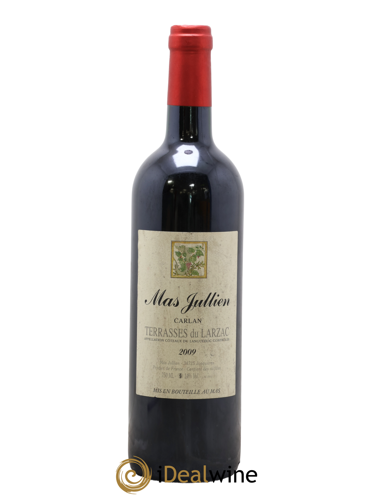 Terrasses du Larzac Mas Jullien Carlan Olivier Jullien 2009 - Lot de 1 bouteille - 0