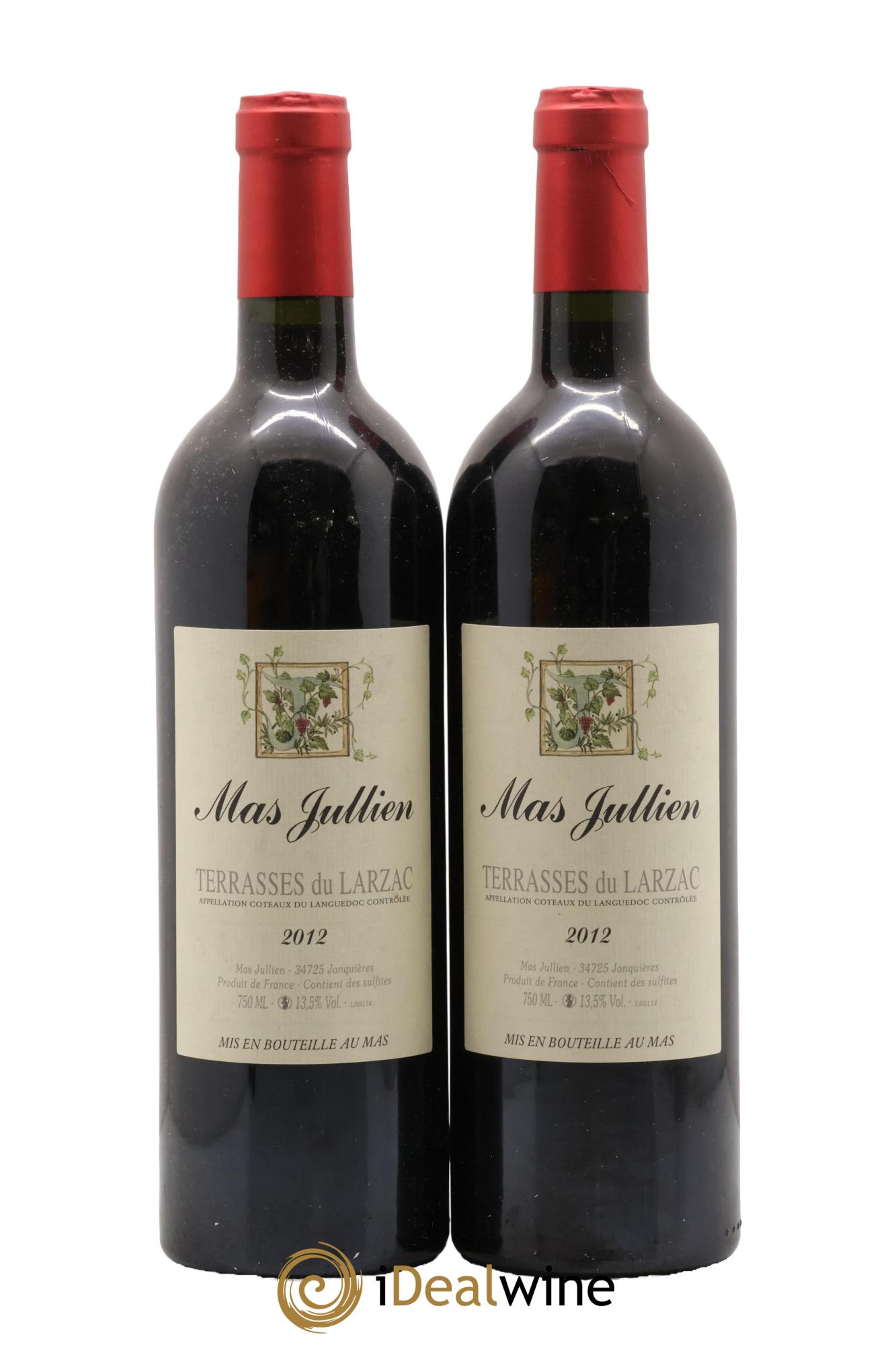 Terrasses du Larzac Mas Jullien Olivier Jullien 2012 - Lot de 2 bouteilles - 0