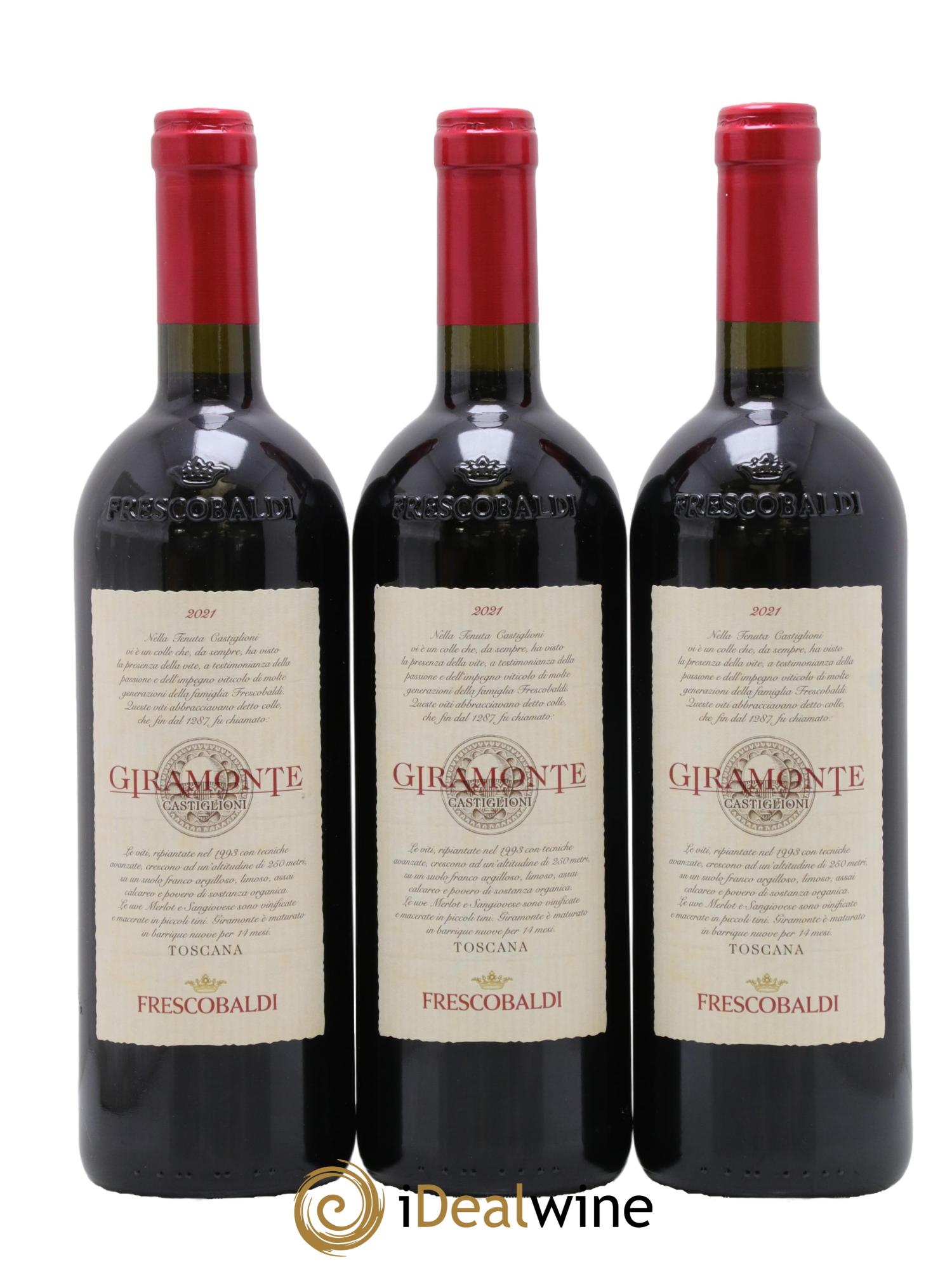 Italie Toscana IGT Giramonte Frescobaldi 2021 - Lot de 3 bouteilles - 0
