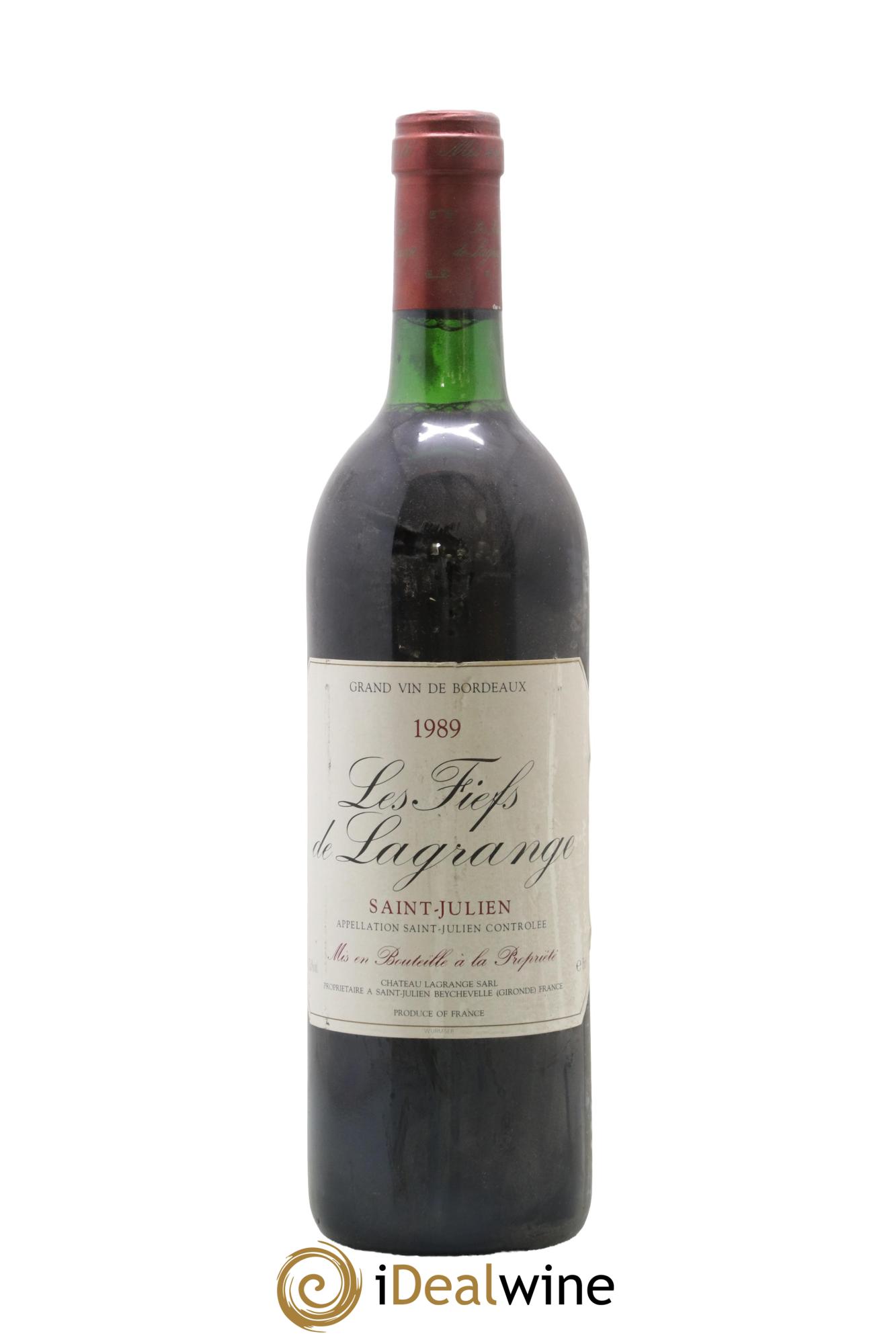 Les Fiefs de Lagrange Second Vin 1989 - Lot de 1 bouteille - 0