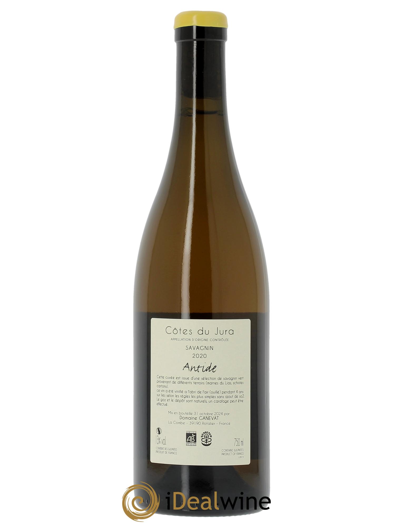 Côtes du Jura Savagnin Antide Jean-François Ganevat (Domaine)  2020 - Lotto di 1 bottiglia - 1