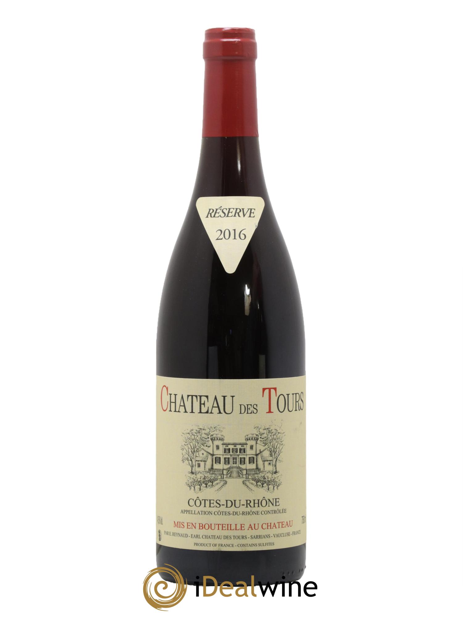 Côtes-du-Rhône Château des Tours Emmanuel Reynaud 2016 - Lot de 1 bouteille - 0