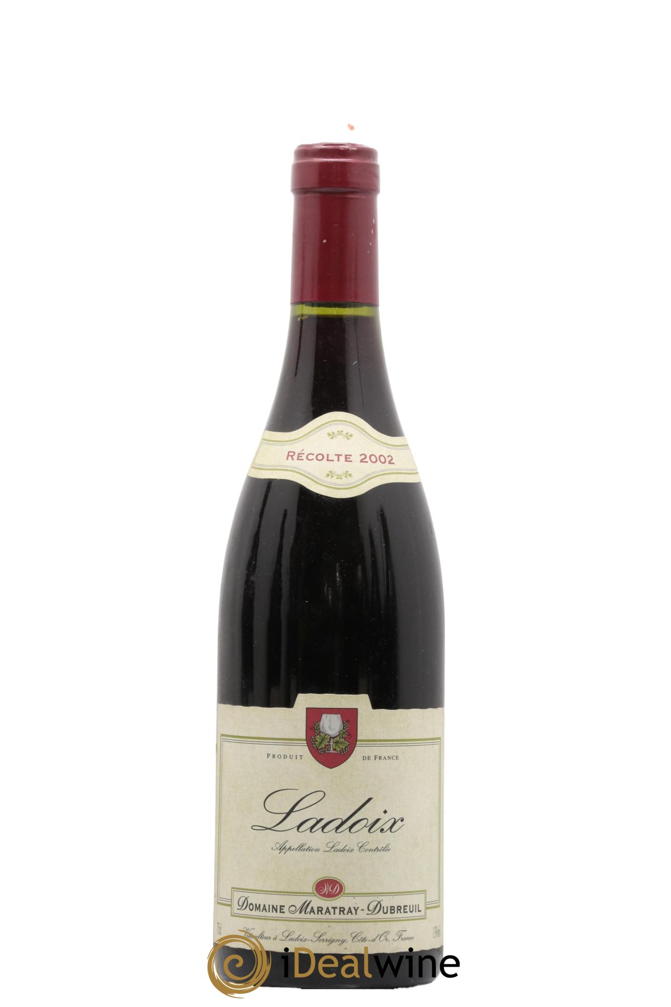 Ladoix Villages Domaine Maratray-Dubreuil 2002 - Lot de 1 bouteille - 0