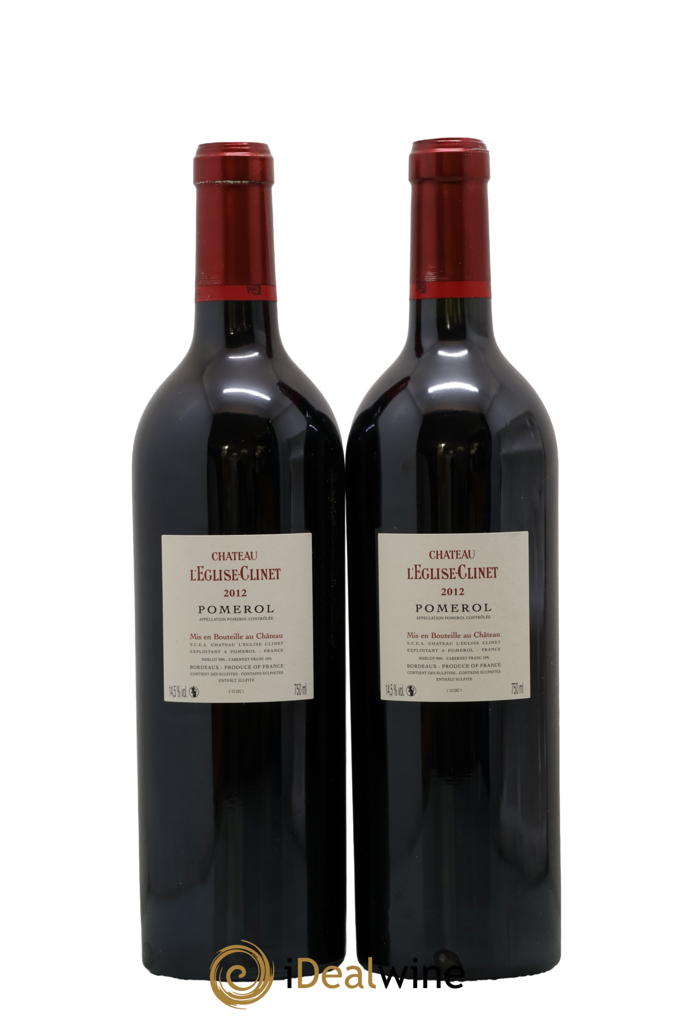 Château l' Église Clinet 2012 - Lot de 2 bouteilles - 1