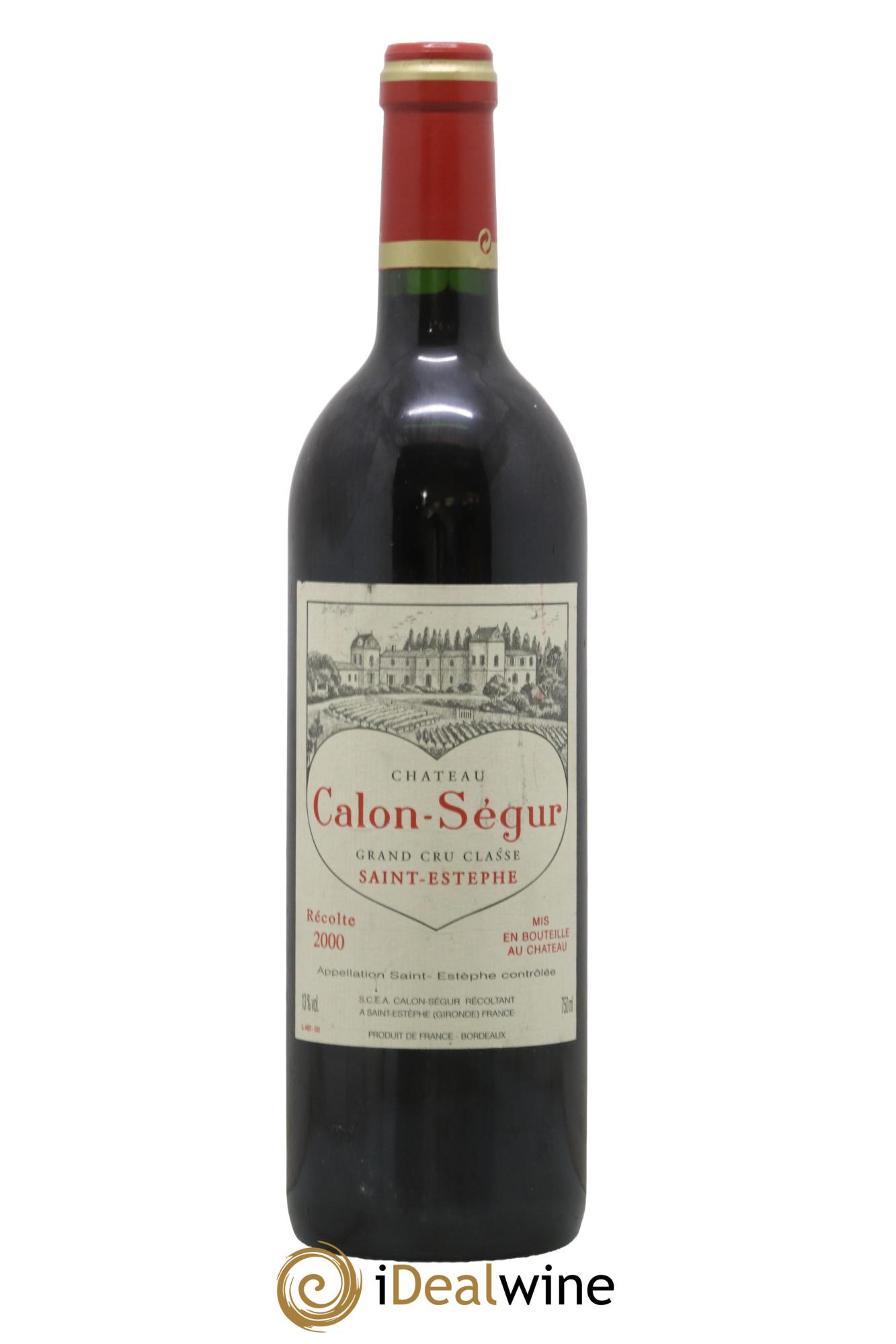 Château Calon Ségur 3ème Grand Cru Classé 2000 - Lot de 1 bouteille - 0