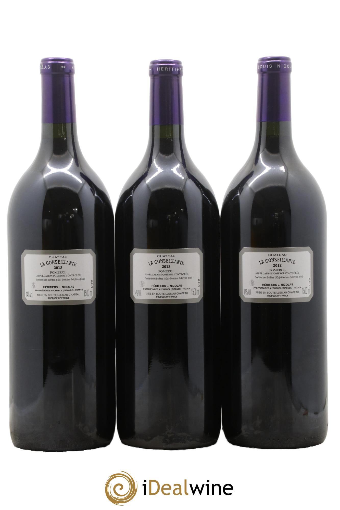Château la Conseillante 2012 - Lot of 3 magnums - 1