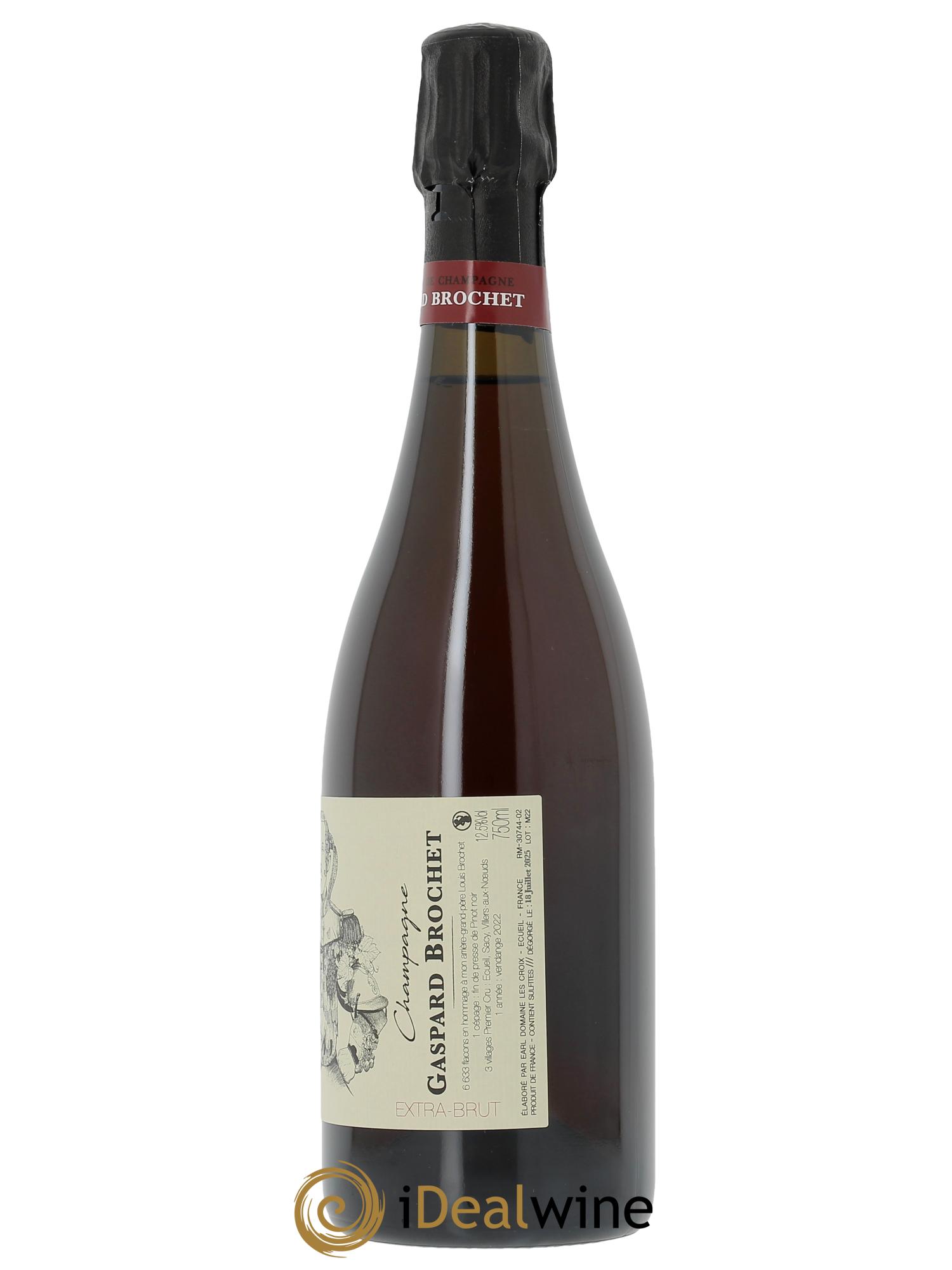333.F Extra Brut Gaspard Brochet  2022 - Lotto di 1 bottiglia - 1