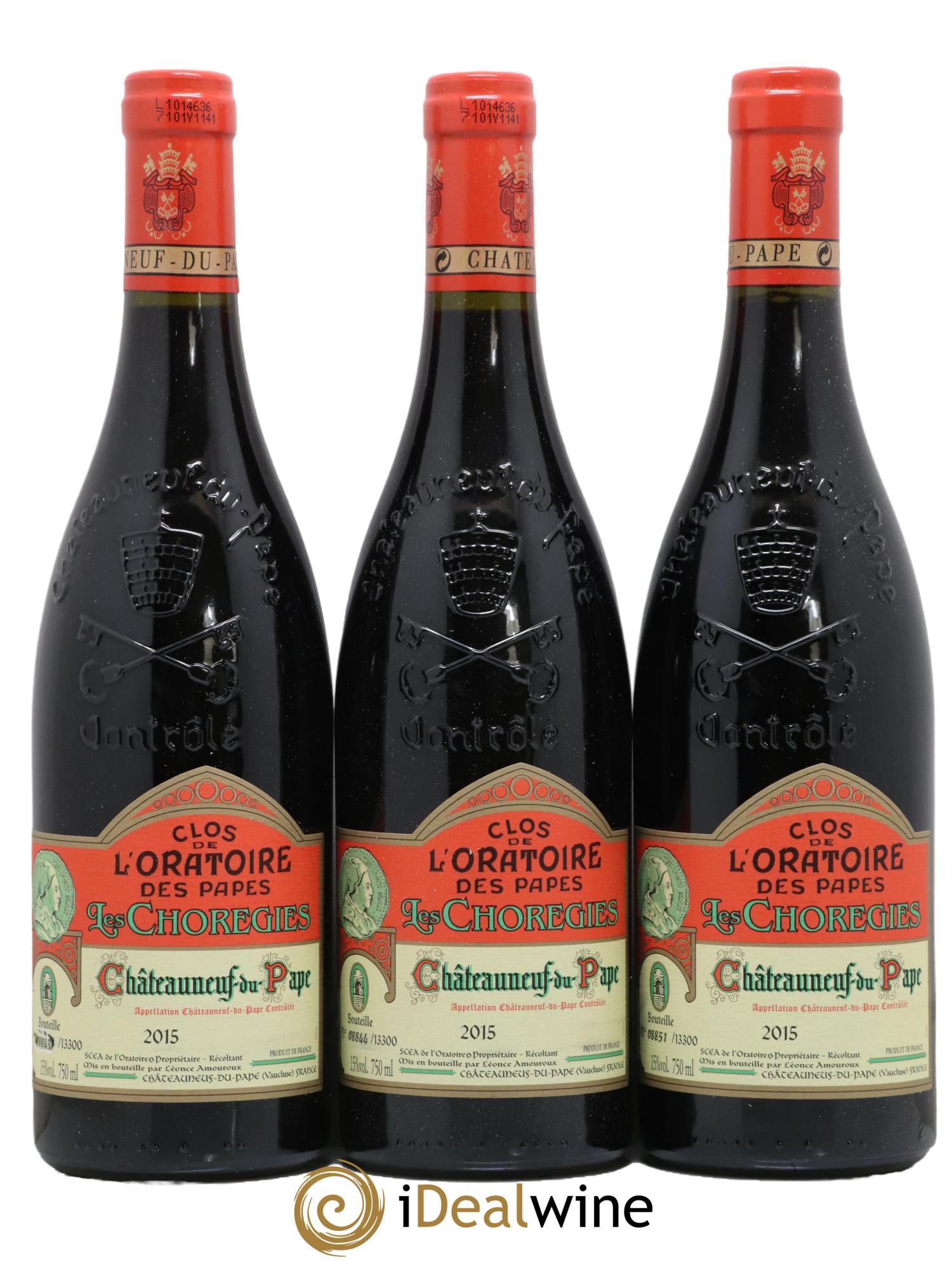 Châteauneuf-du-Pape Les Choregies Clos de l'Oratoire des Papes 2015 - Lot de 6 bouteilles - 1