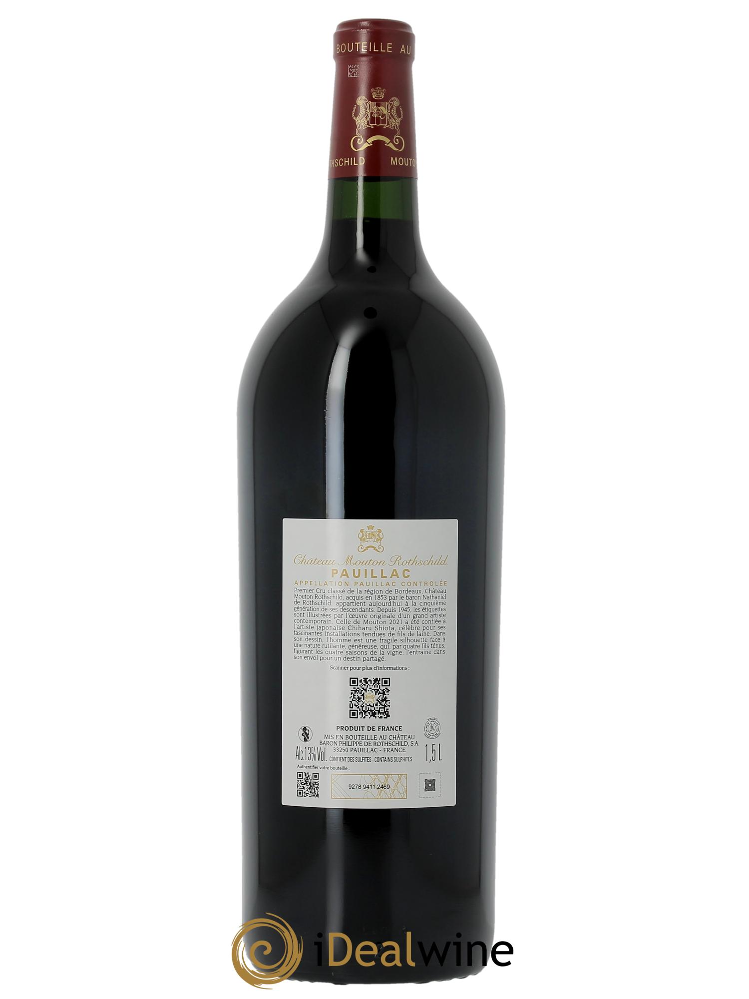 Château Mouton Rothschild 1er Grand Cru Classé 2021 - Lot de 1 magnum - 1
